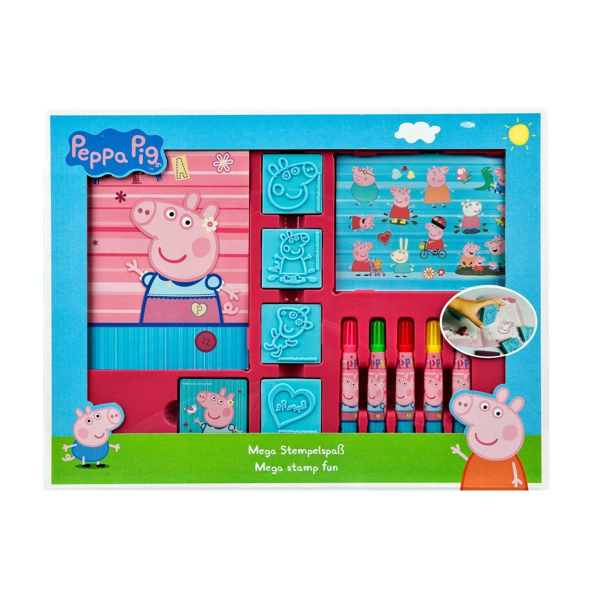 Peppa Pig Kreativset Peppa Pig Mega Маркиset Der große Маркиspaß