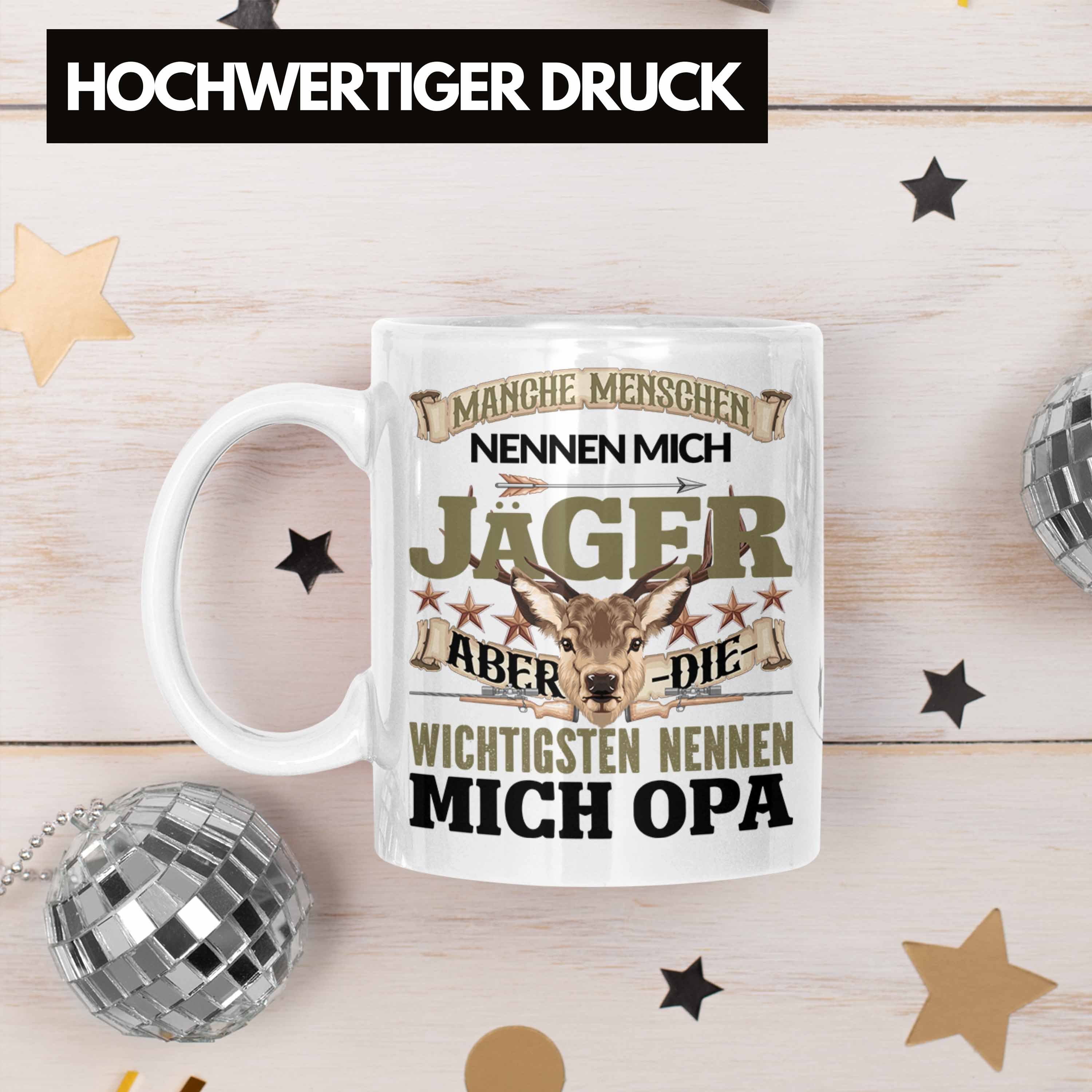 Opa Opa Geschenkidee Weiss Trendation Jäger Tasse Jäger für besten Tasse Jagd Geschenk Vatert