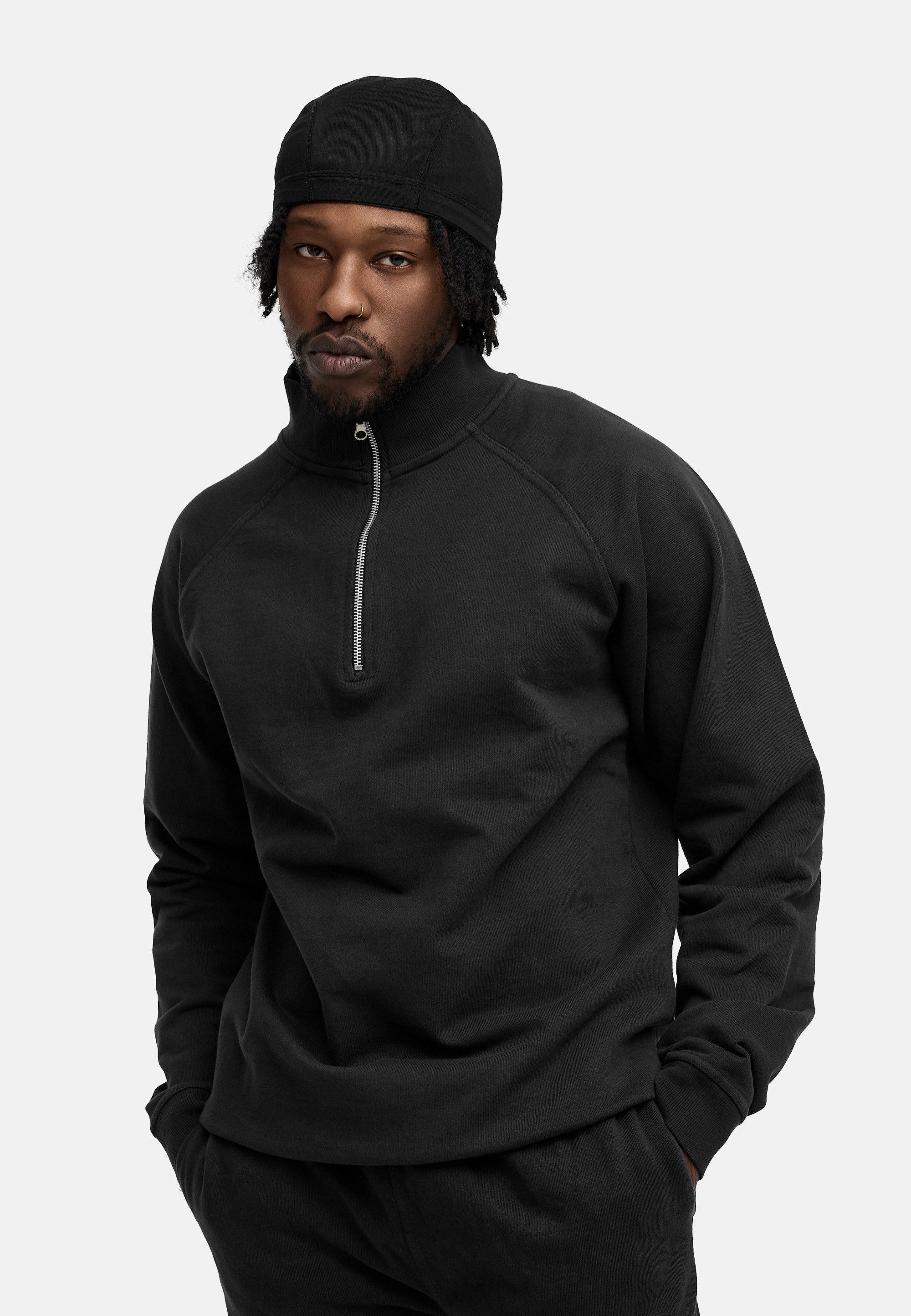 BEHYPE STUDIOS Sweatshirt IM OVERSIZE FIT, HALF-ZIP Herren lockerer Sweater günstig online kaufen