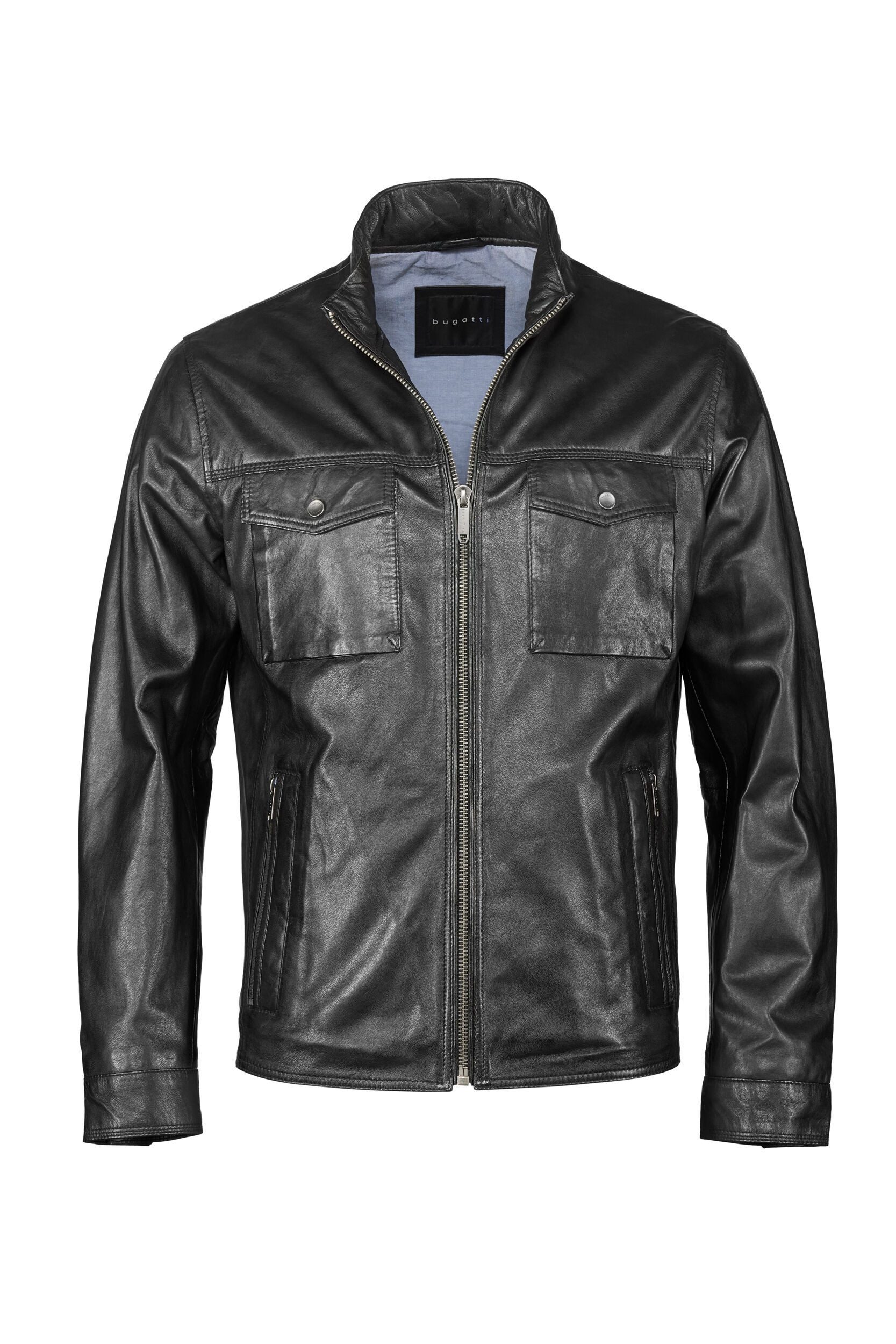 bugatti Lederjacke BUNICOLO (1-St) mit Stehkragen günstig online kaufen