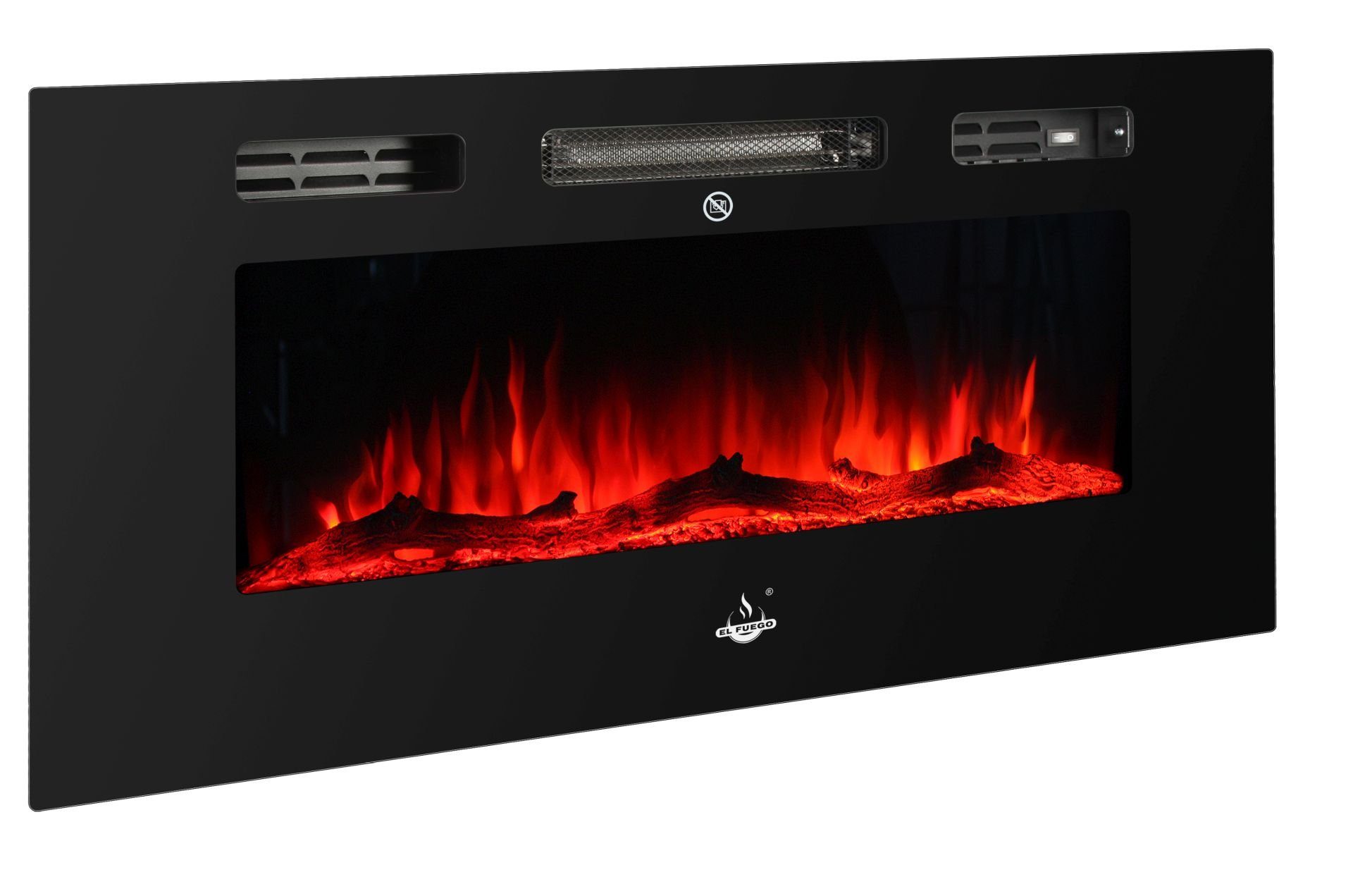 El Fuego Elektrokamin El Fuego® Elektrokamin "Bern 150" inkl. Fernbedienung, LED-Beleuchtung, 2 Heizstufen
