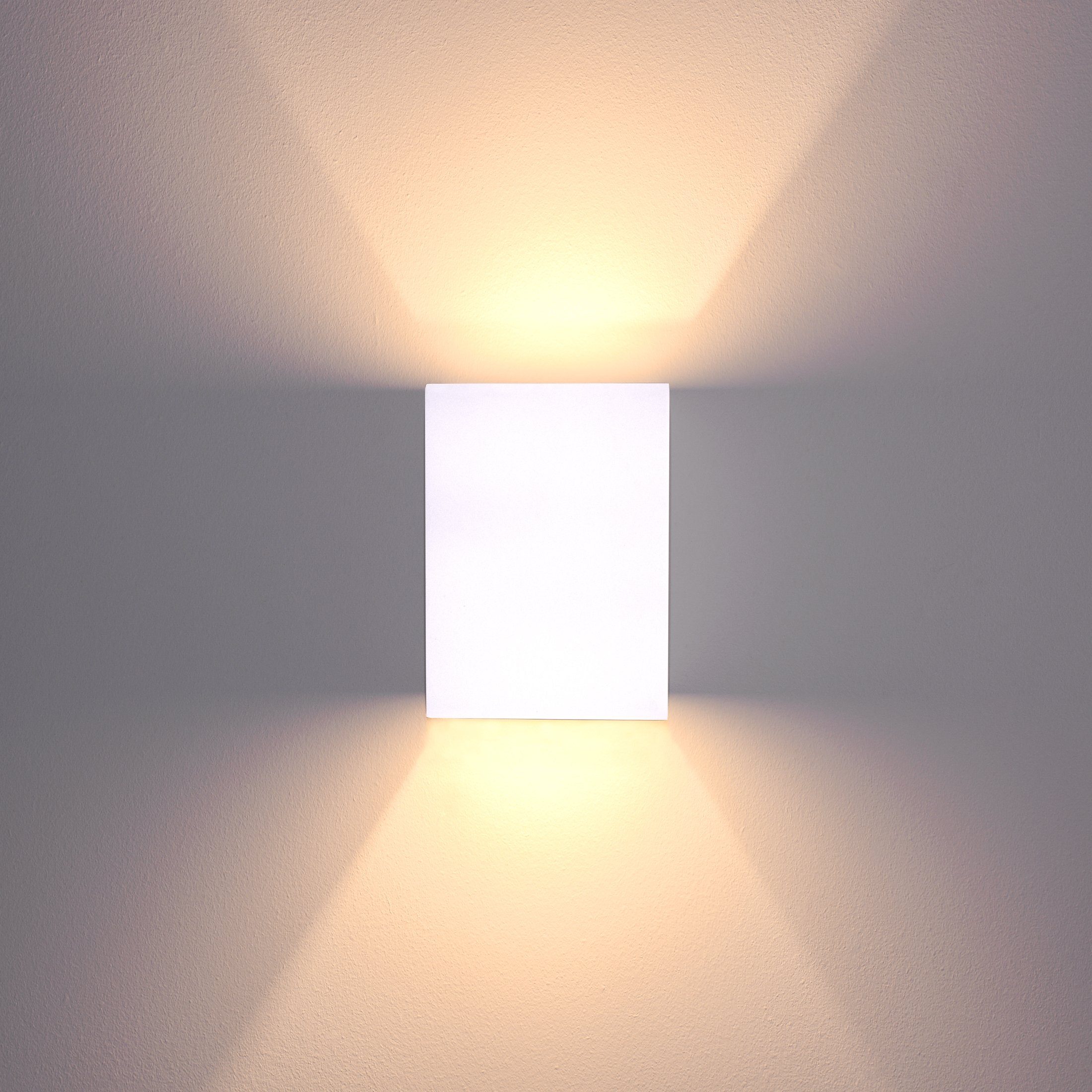 SSC-LUXon LED Wandleuchte Wandleuchte Up & Down GIORGIA aus Gips ueberstreichbar, mit LED, Warmweiß