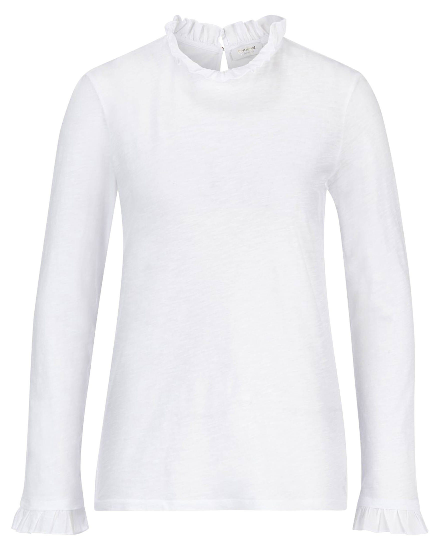 T-Shirt Damen Longsleeve mit Rüschen