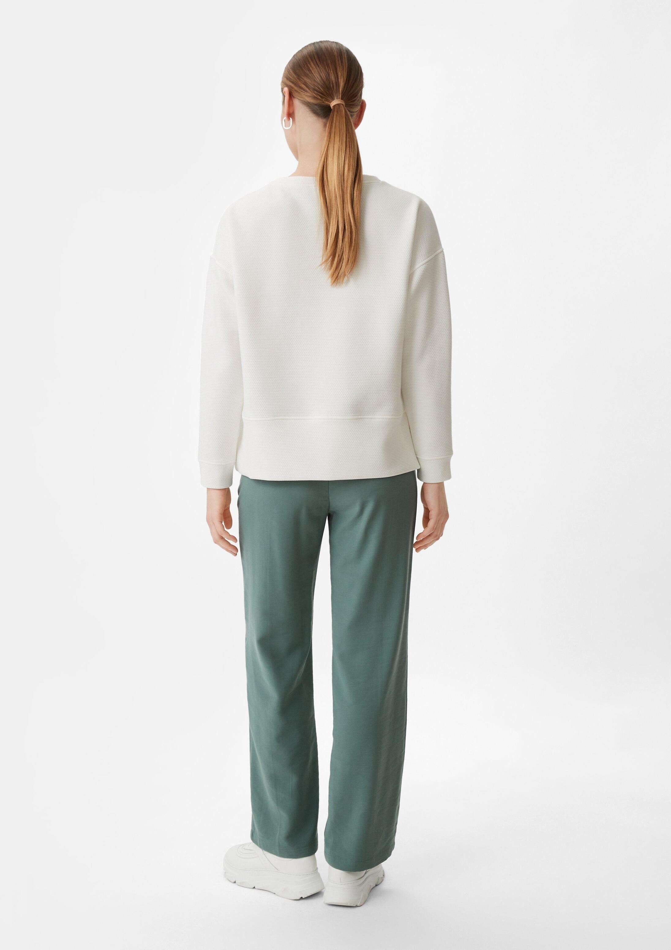 comma Sweatshirt Sweatshirt Sweatshirt mit Strukturmuster