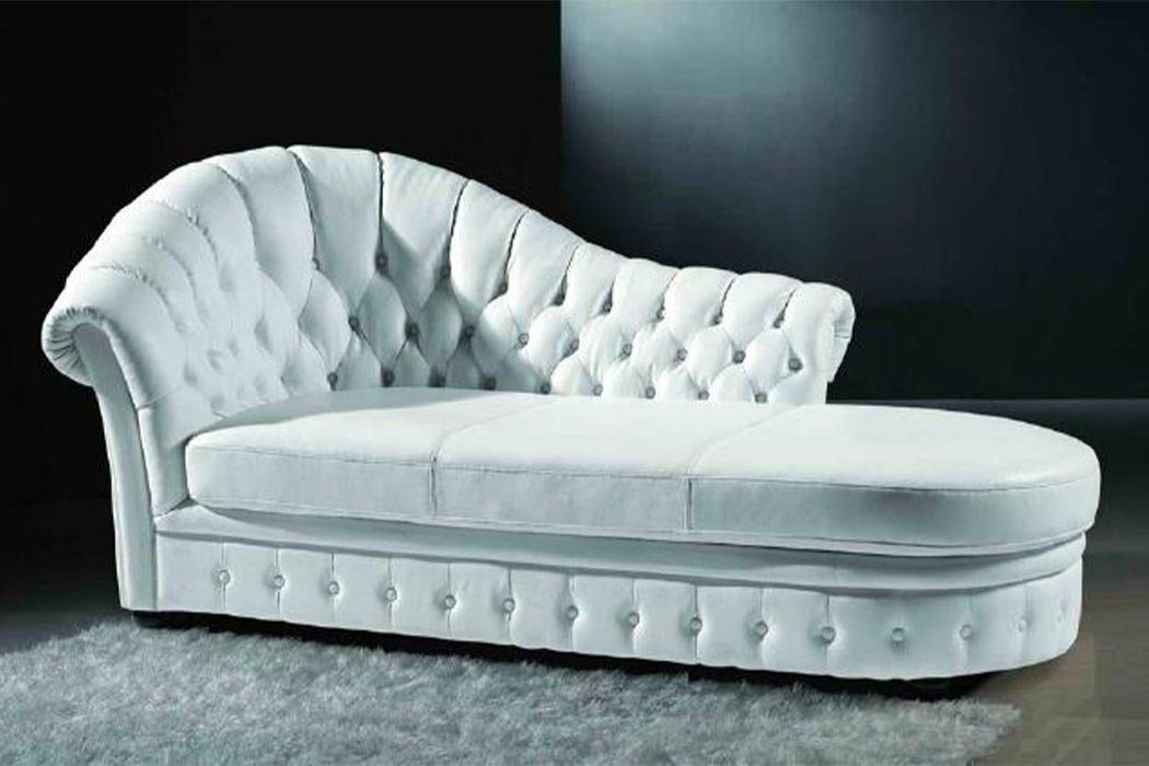JVmoebel Chaiselongue, Chesterfield Chaiselounge Wohnzimmer Chaise Lounge Liege Couch Sofa