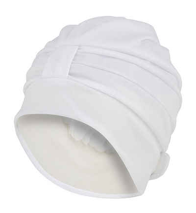 Behrend fashy Badehaube weiß folieninnenhaube mit weichen kopfband 