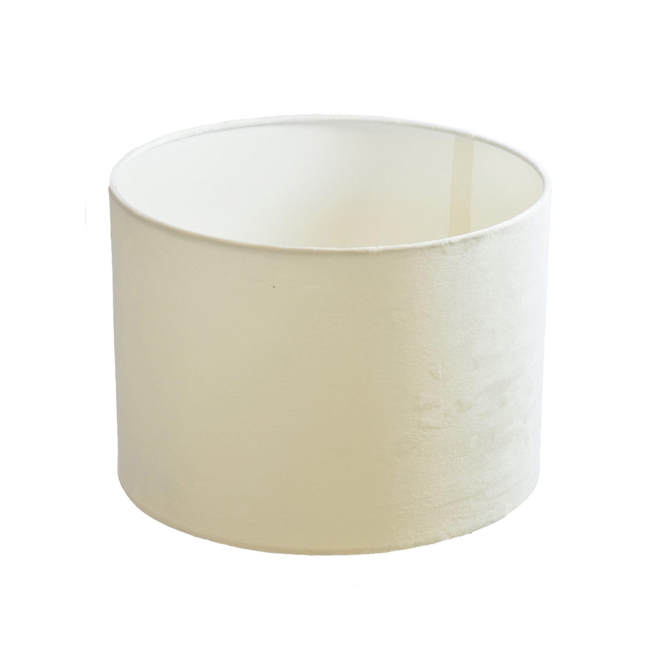 Lampenschirm Lampenschirm Ø 20 x 15 cm weiß Zylinderförmig