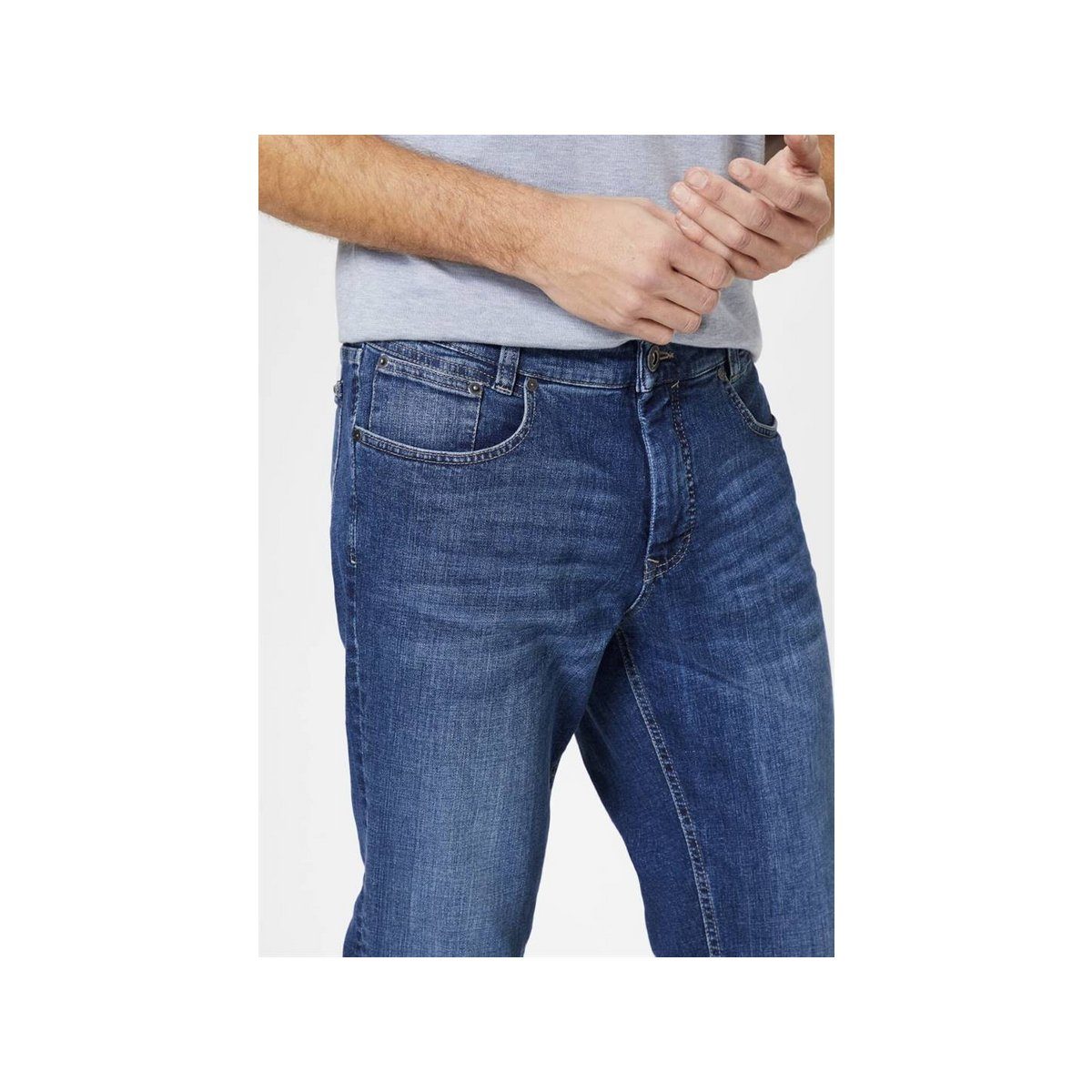 (1-tlg) 5-Pocket-Jeans Paddock's mittel-blau