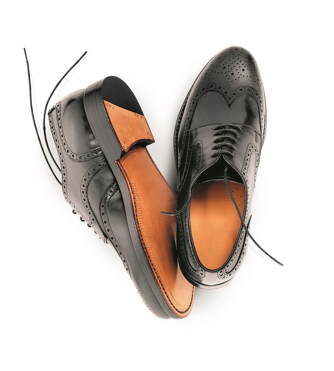 Prime Shoes Prime Shoes LINZ Herren Schnürschuh Budapester Calf Black Schnürschuh