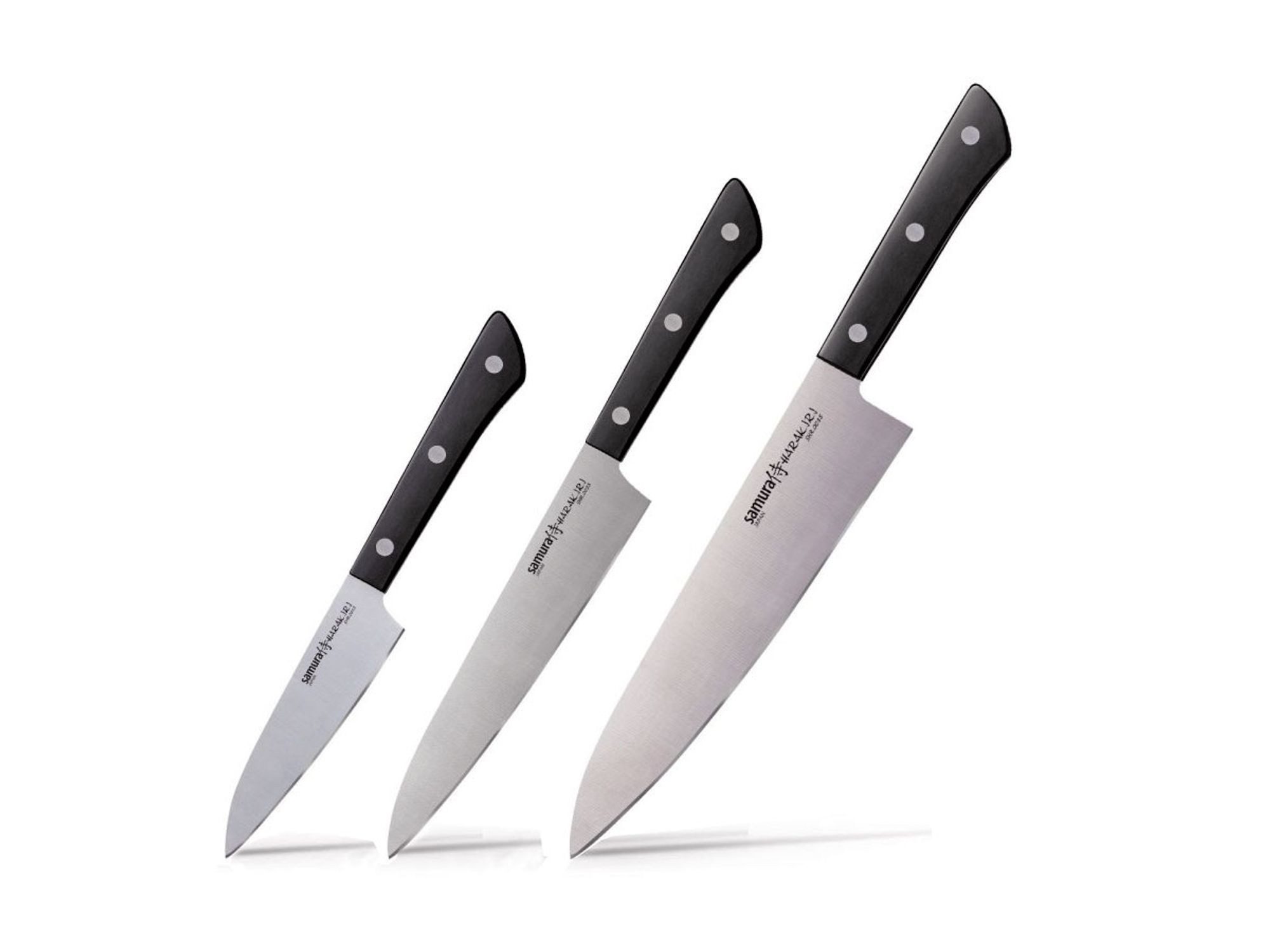 Samura Kochmesser Samura Harakiri 3-teiliges Messerset Schwarz SHR220