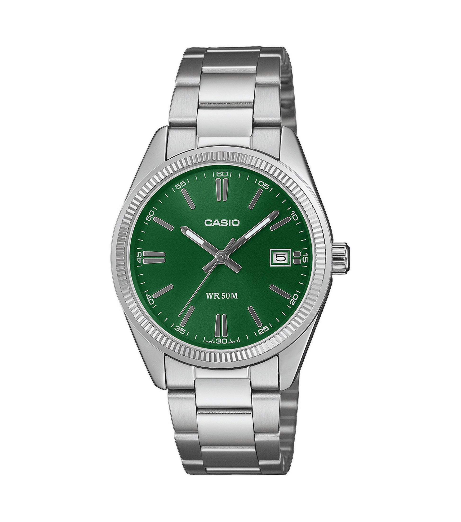 CASIO TIMELESS COLLECTION Quarzuhr UTP-1302PD-3A1VEF, Armbanduhr, Damenuhr, Herrenuhr, Edelstahlarmband, analog, Tag