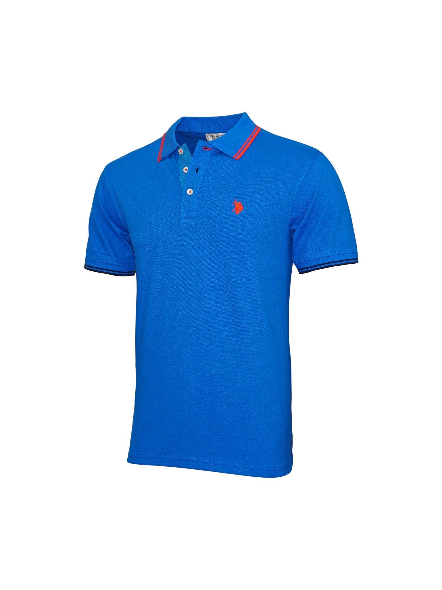 U.S. Polo Shirt Poloshirt Polohemd blau Poloshirt (1-tlg) BARNEY Assn Shirt