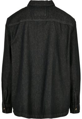 URBAN CLASSICS Langarmhemd Urban Classics Herren Oversized Denim Shirt (1-tlg)