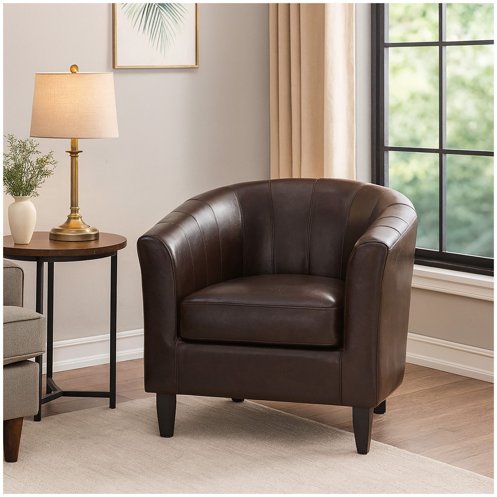 HTI-Living Loungesessel Eleganter Cocktailsessel in Kunstleder günstig online kaufen