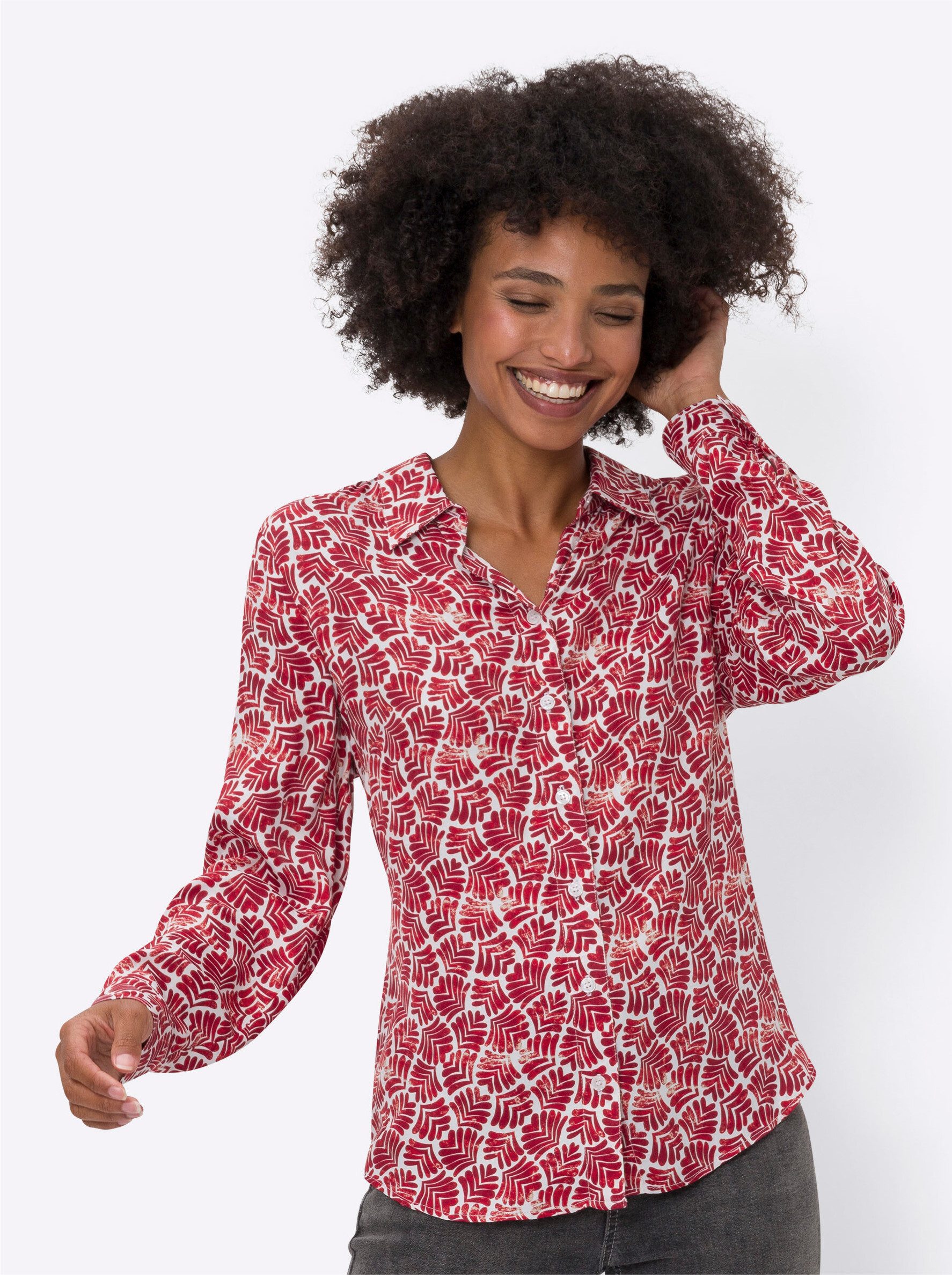 heine Klassische Bluse Druckbluse günstig online kaufen