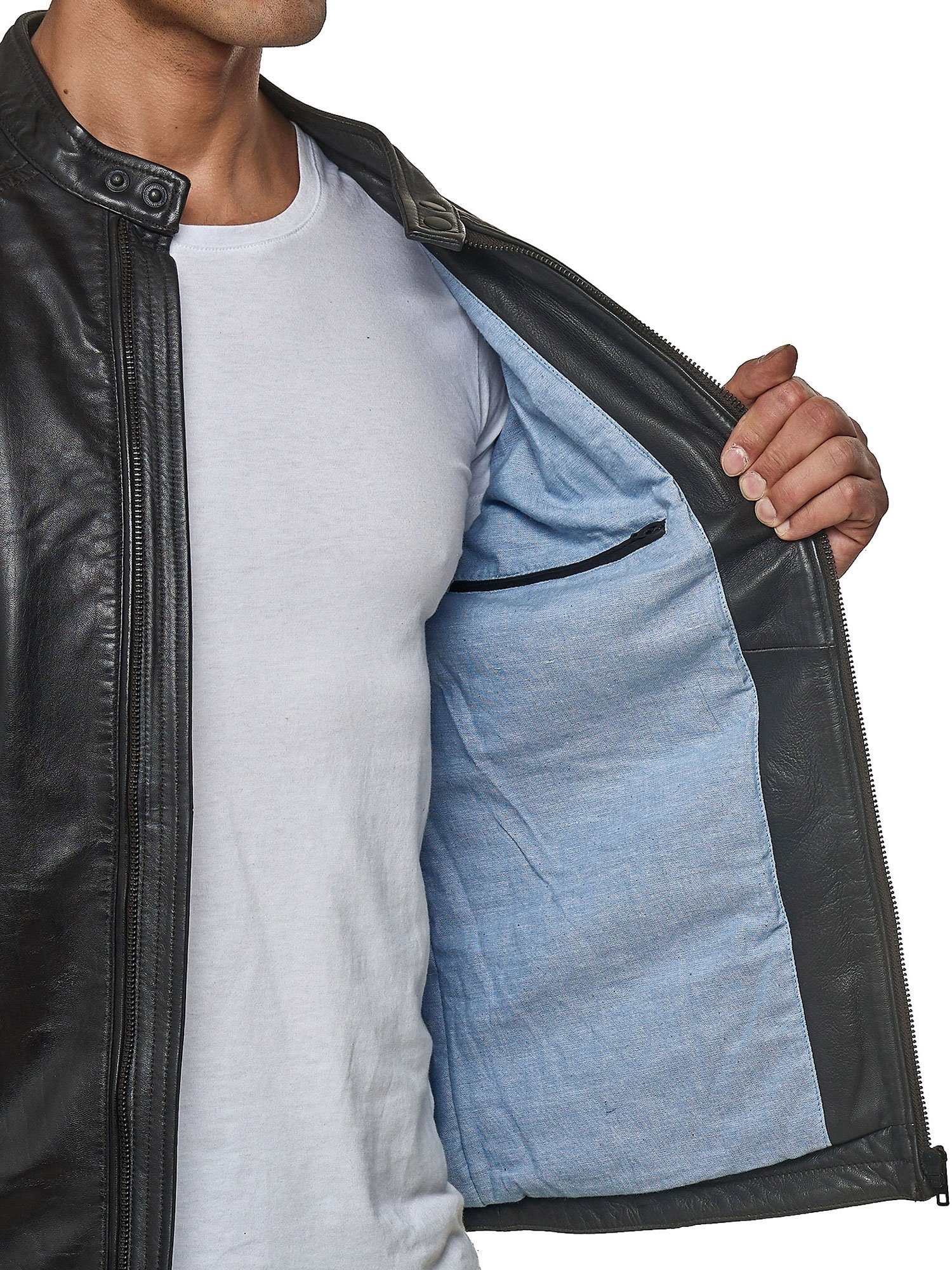 Tazzio Lederjacke 19707 moderne & zeitlose Echtleder Jacke