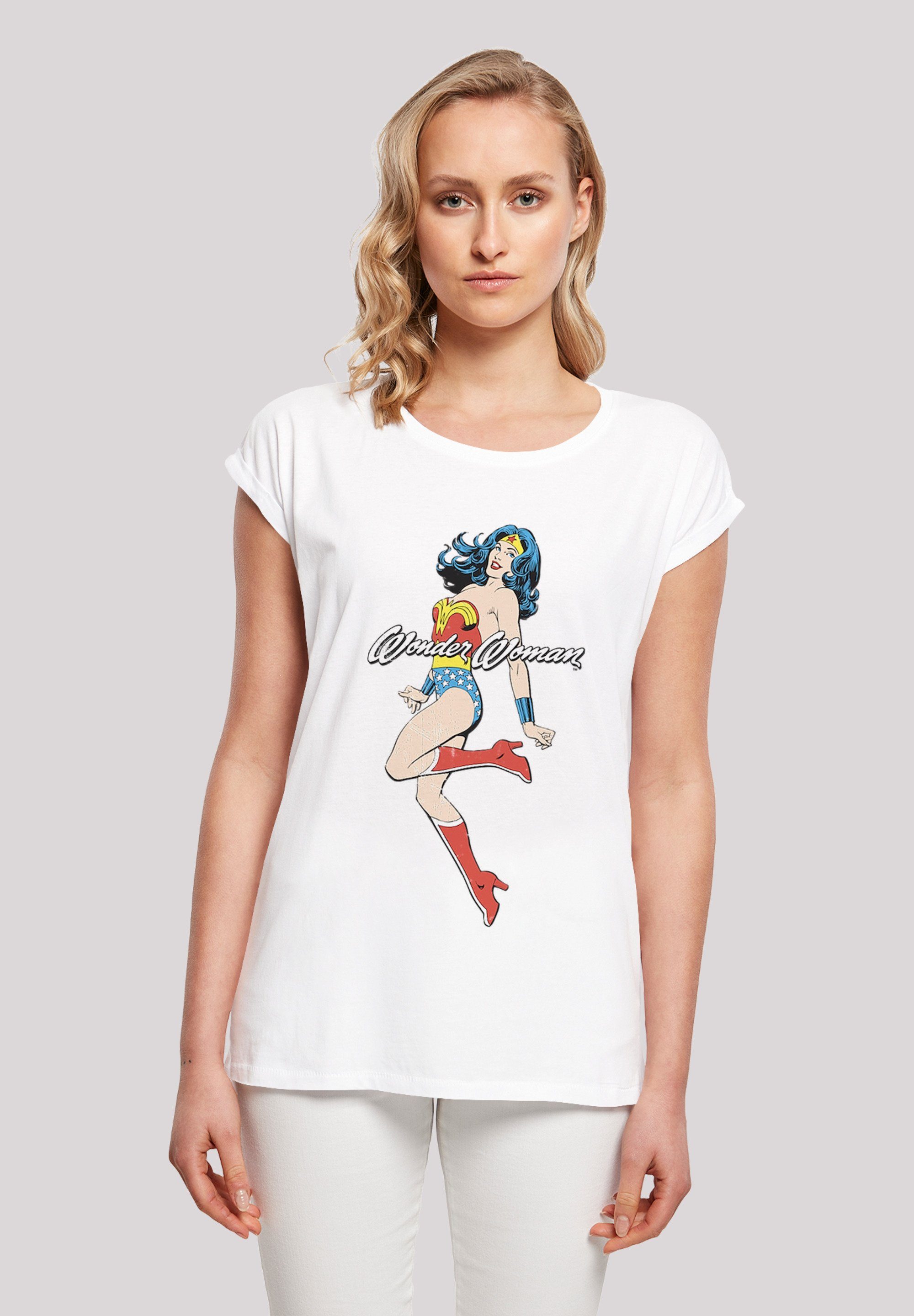 F4NT4STIC T-Shirt DC Comics Wonder Woman Jump Print