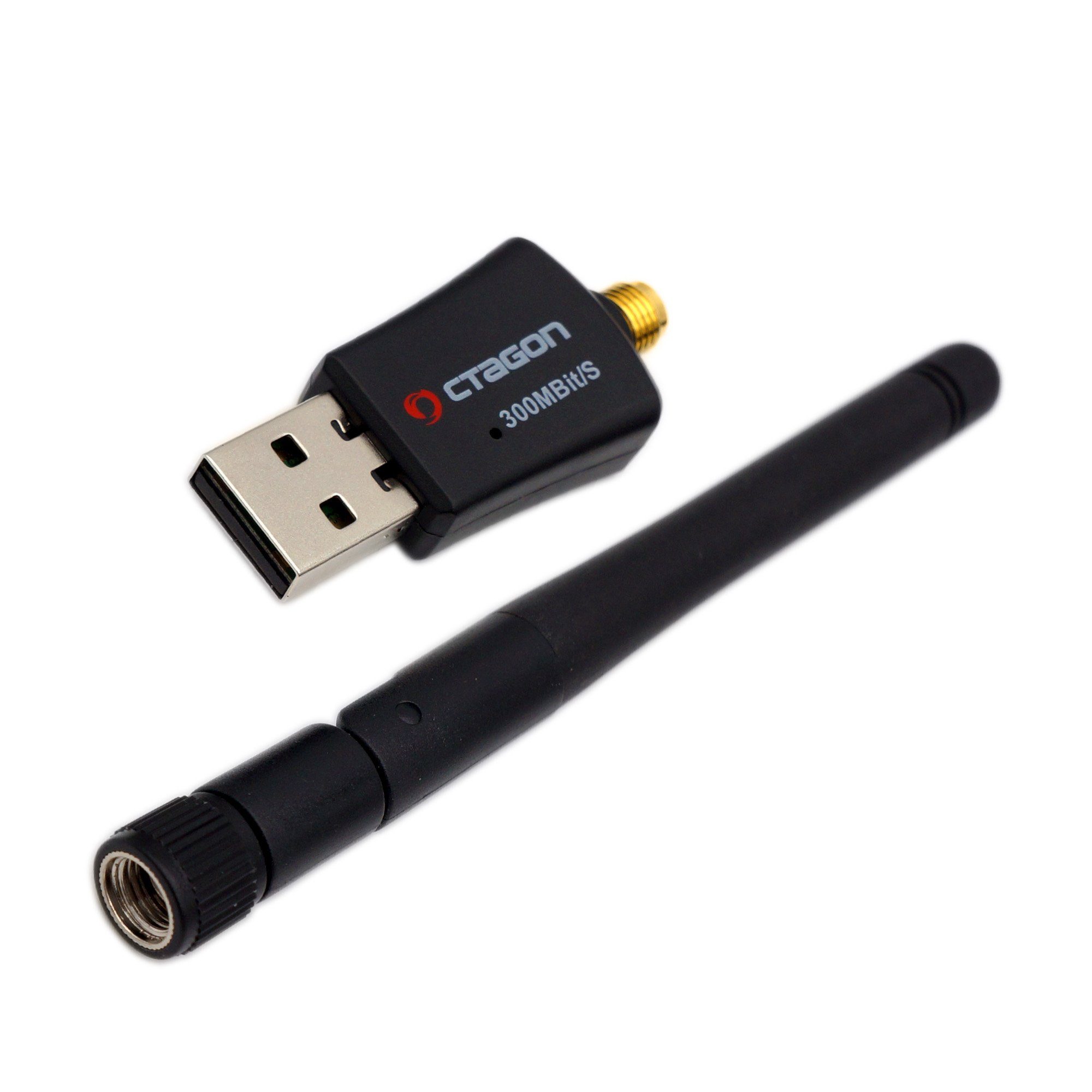 OCTAGON WL318 WLAN 300 Mbit/s + 2dBi Antenne USB 2.0 Adapter Blister (WiFi) SAT-Receiver