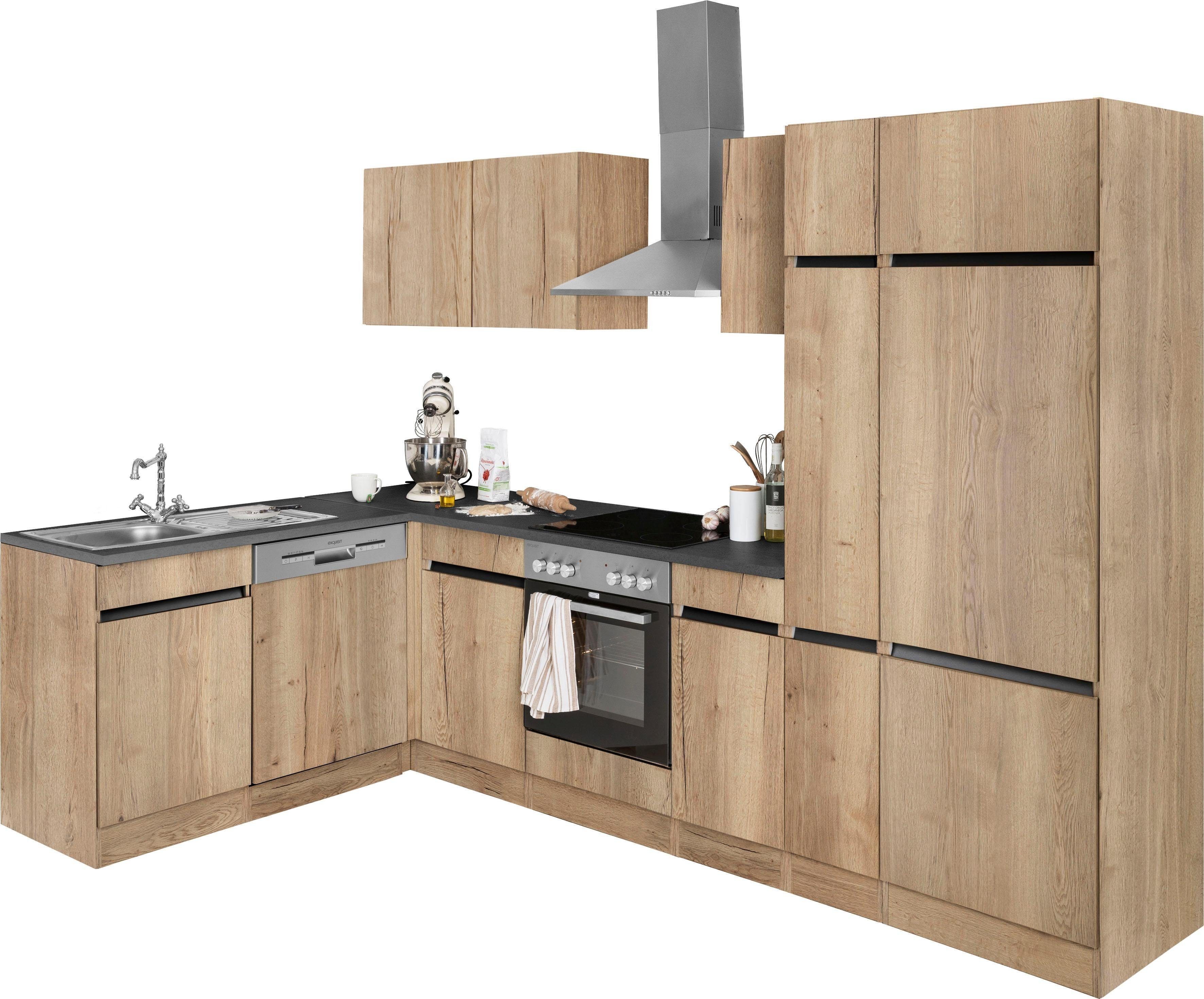 OPTIFIT Winkelküche "Roth" Stellmaße 300x175 cm, wahlweise mit E-Geräten, m günstig online kaufen