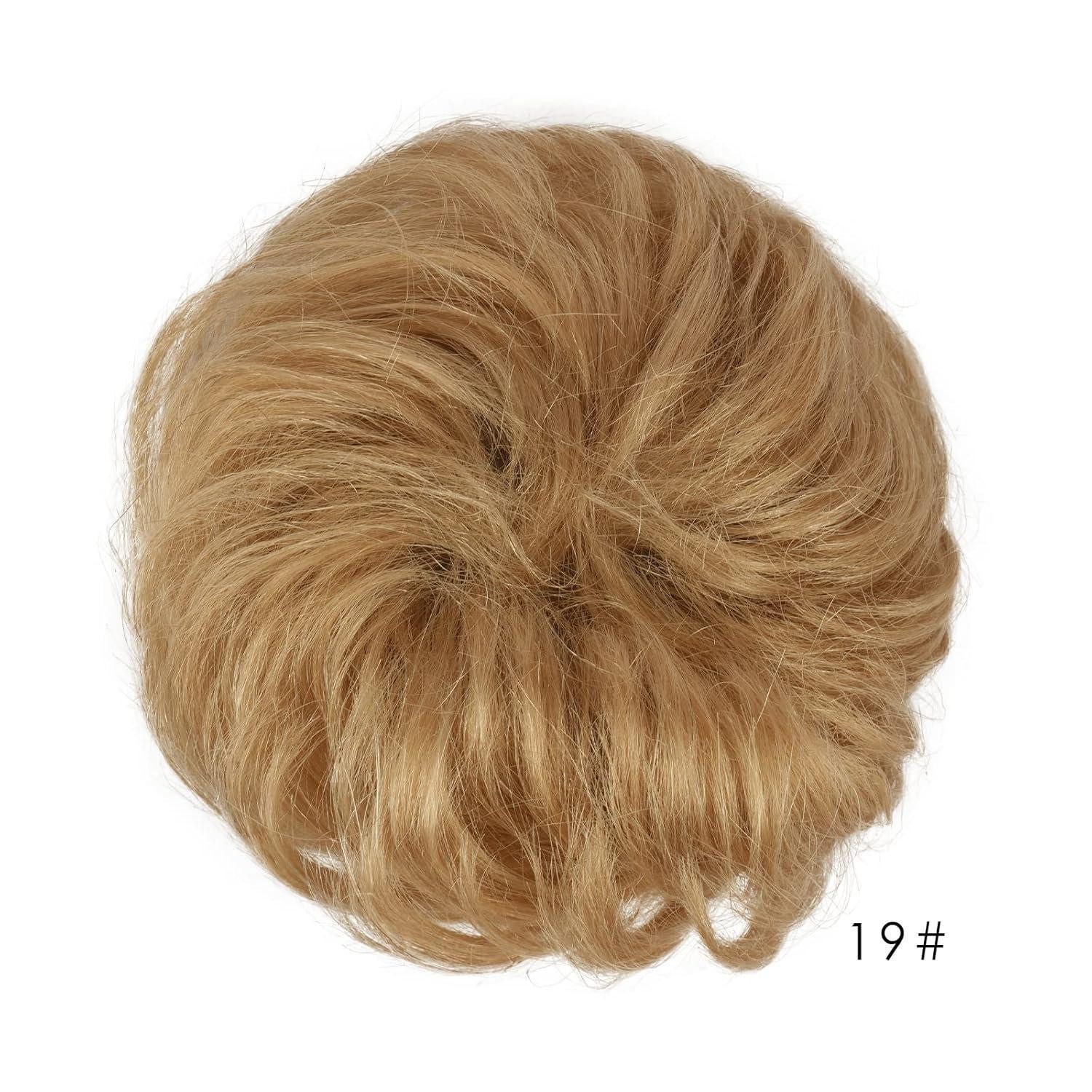 LuxusKollektion Haargummi 100% Echthaar Haargummi Hochsteckfrisur blond