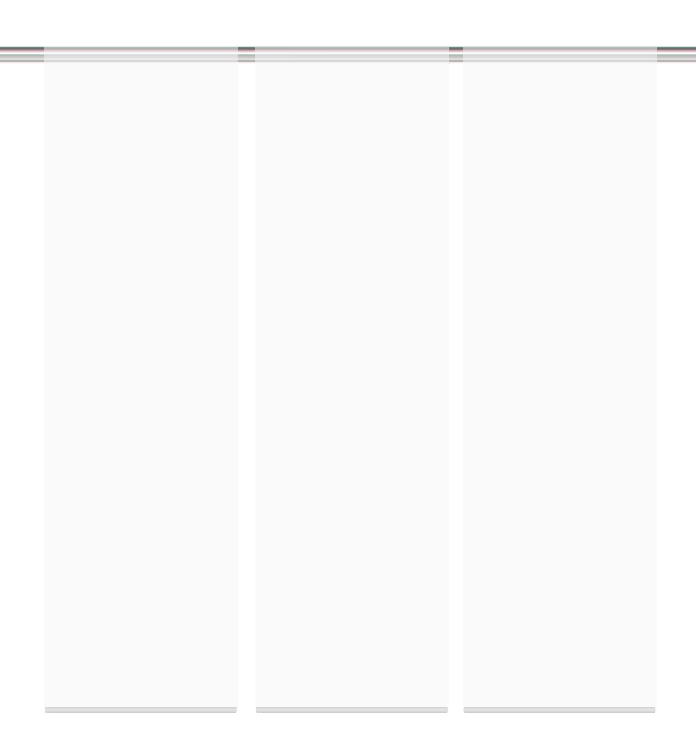 HOME WOHNIDEEN Schiebegardine Home Fashion Schiebevorhang Set ROM je 245 x 60 cm Farbe: weiß (3 St), halbtransparent, 100% Polyester
