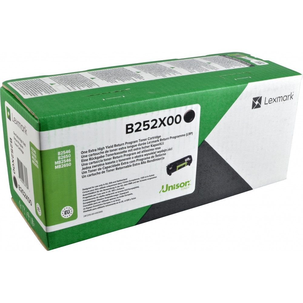 Tonerpatrone Lexmark B252X00 Toner Schwarz für Drucker.