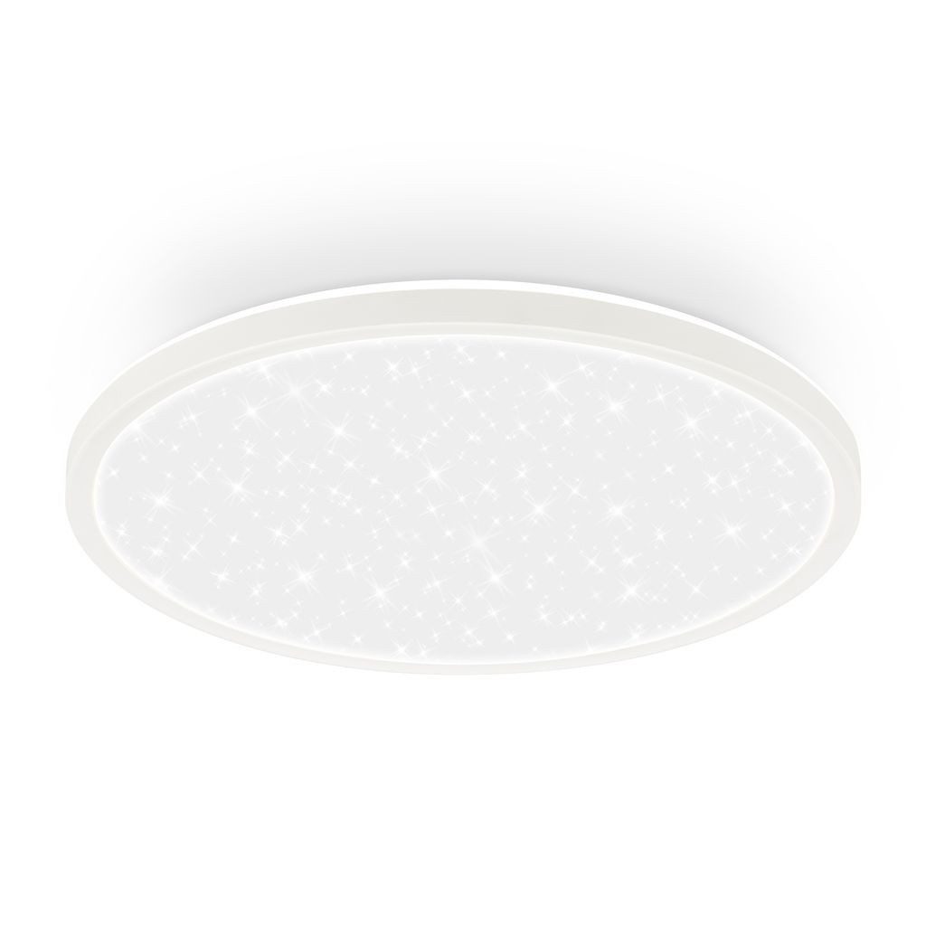 Briloner Leuchten LED Deckenleuchte LED Deckenlampe Sternenhimmel Indirektes Licht, LED fest integriert, 4000K - Neutralweiß, 29,3x4 cm, Wohnzimmer, Schlafzimmer, Flur, Büro