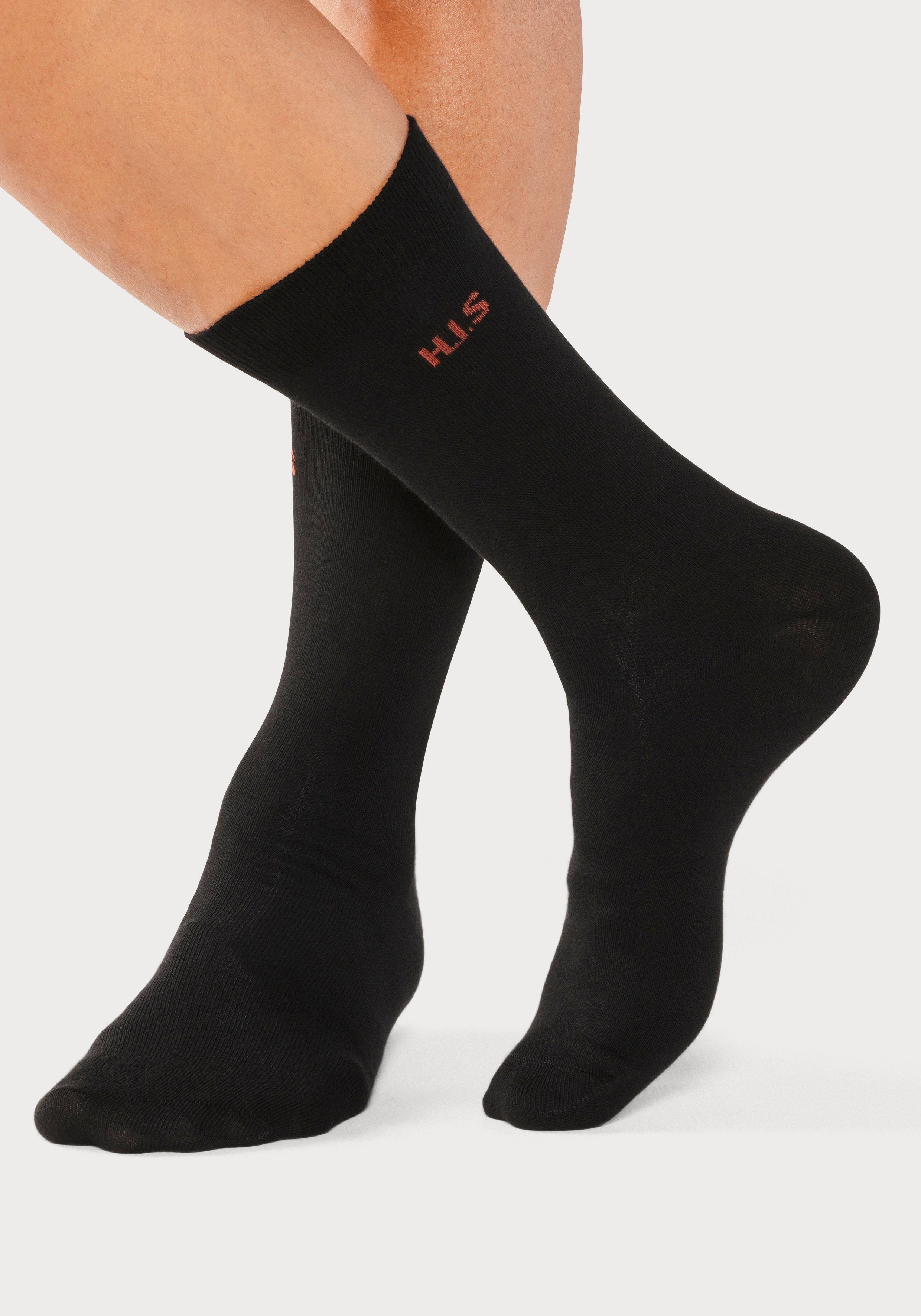 H.I.S Socken (Packung, 10-Paar) mit farbigem Innenbund