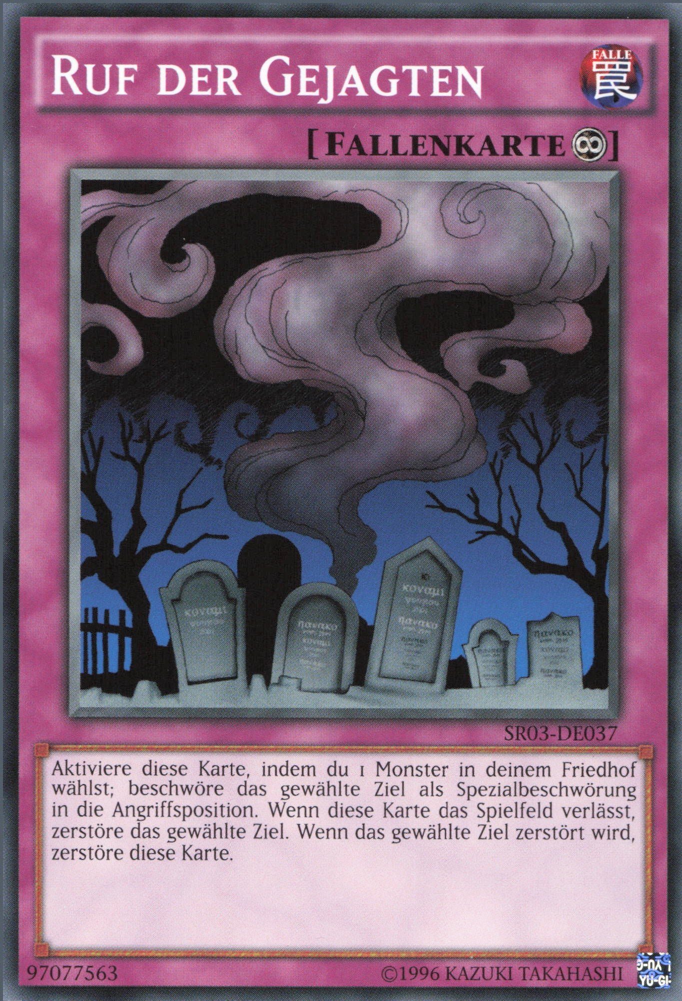 ReCollectibles Sammelkarte YuGiOh Karte Ruf der Gejagten deutsch, Yu-Gi ...