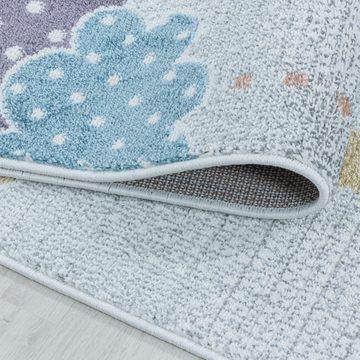 Kinderteppich Mond- und Sterne Design, Carpettex, Läufer, Höhe: 9 mm, Kinderteppich Mond- und Stern Design Teppich Kinderzimmer