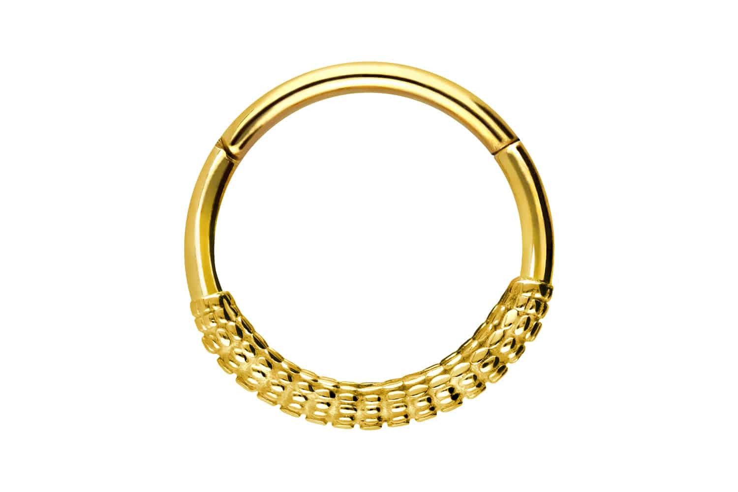 PIERCINGLINE Nasenpiercing Chirurgenstahl Segmentring Clicker KOLBEN-DESIGN günstig online kaufen