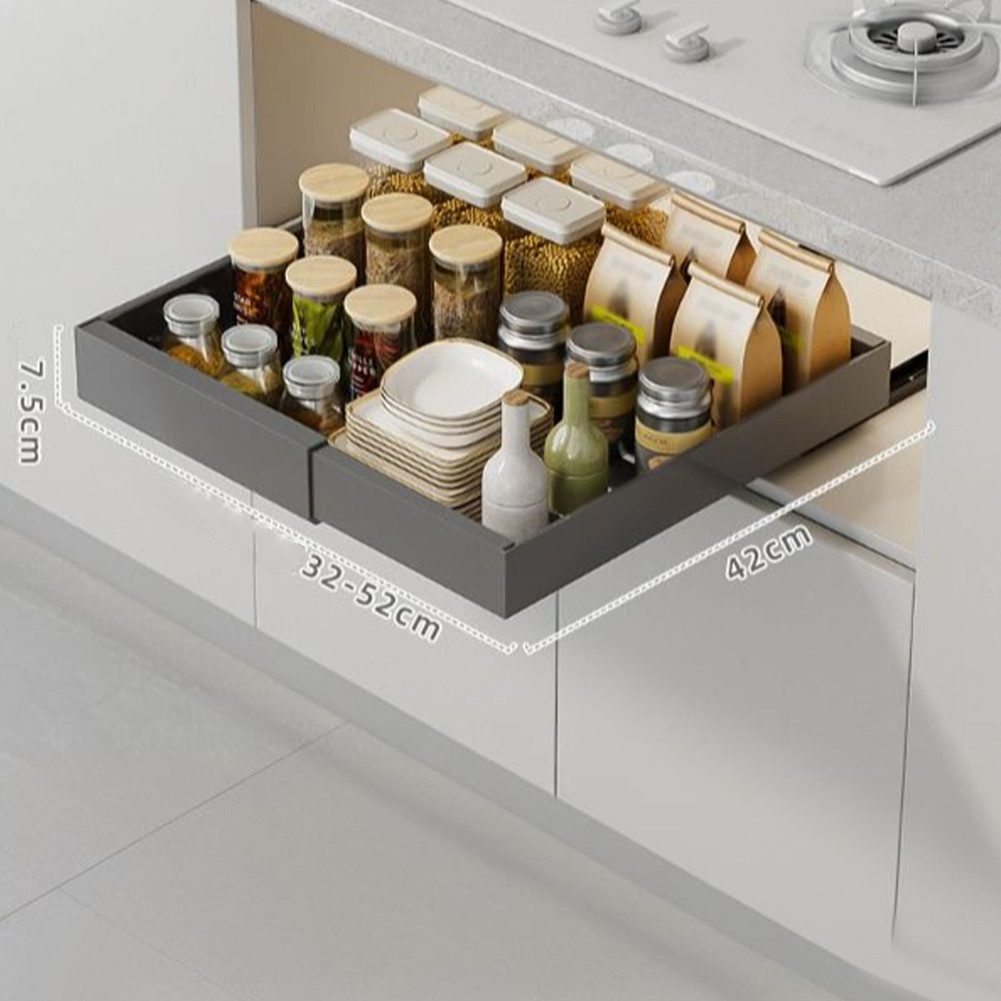 GarveeMore Küchenorganizer-Set Ausziehbarer Schrank-Organisator fixiert mit günstig online kaufen