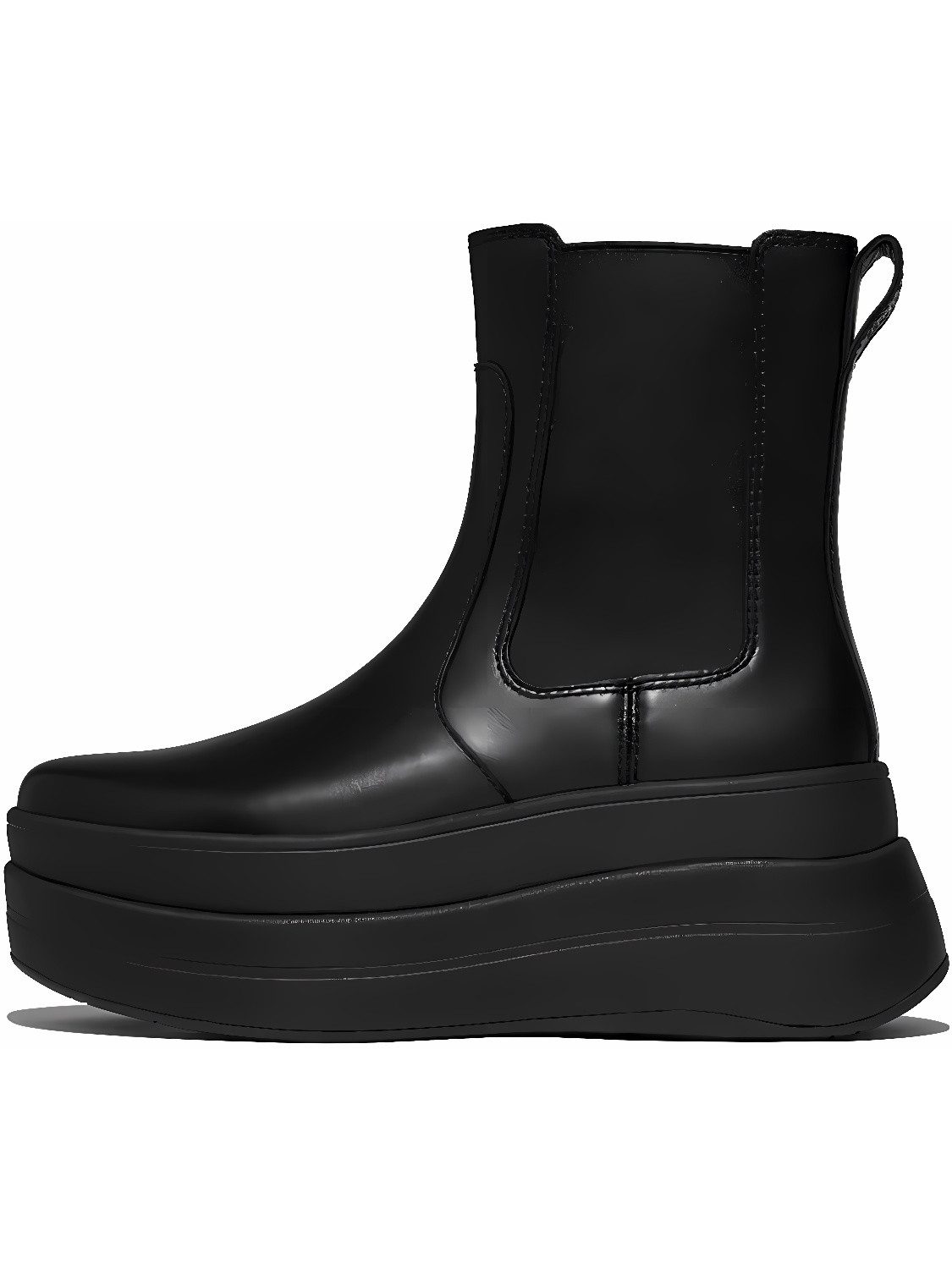 Fitflop F-Mode Stack Leather Chelsea Boots Stiefel