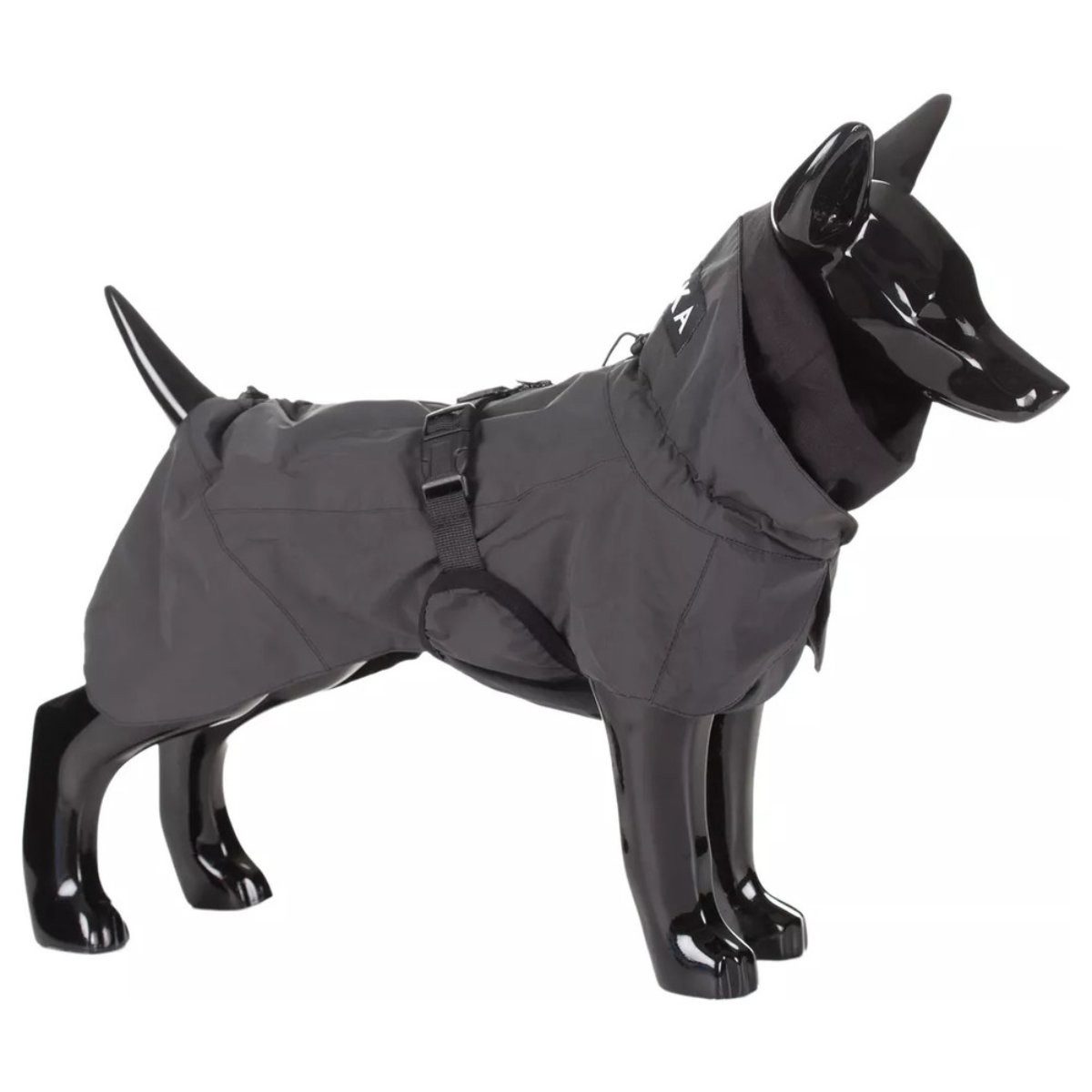 PAIKKA Hunderegenmantel Hunde Regenmantel reflektierend "Visibility Raincoat" dark/anthrazit