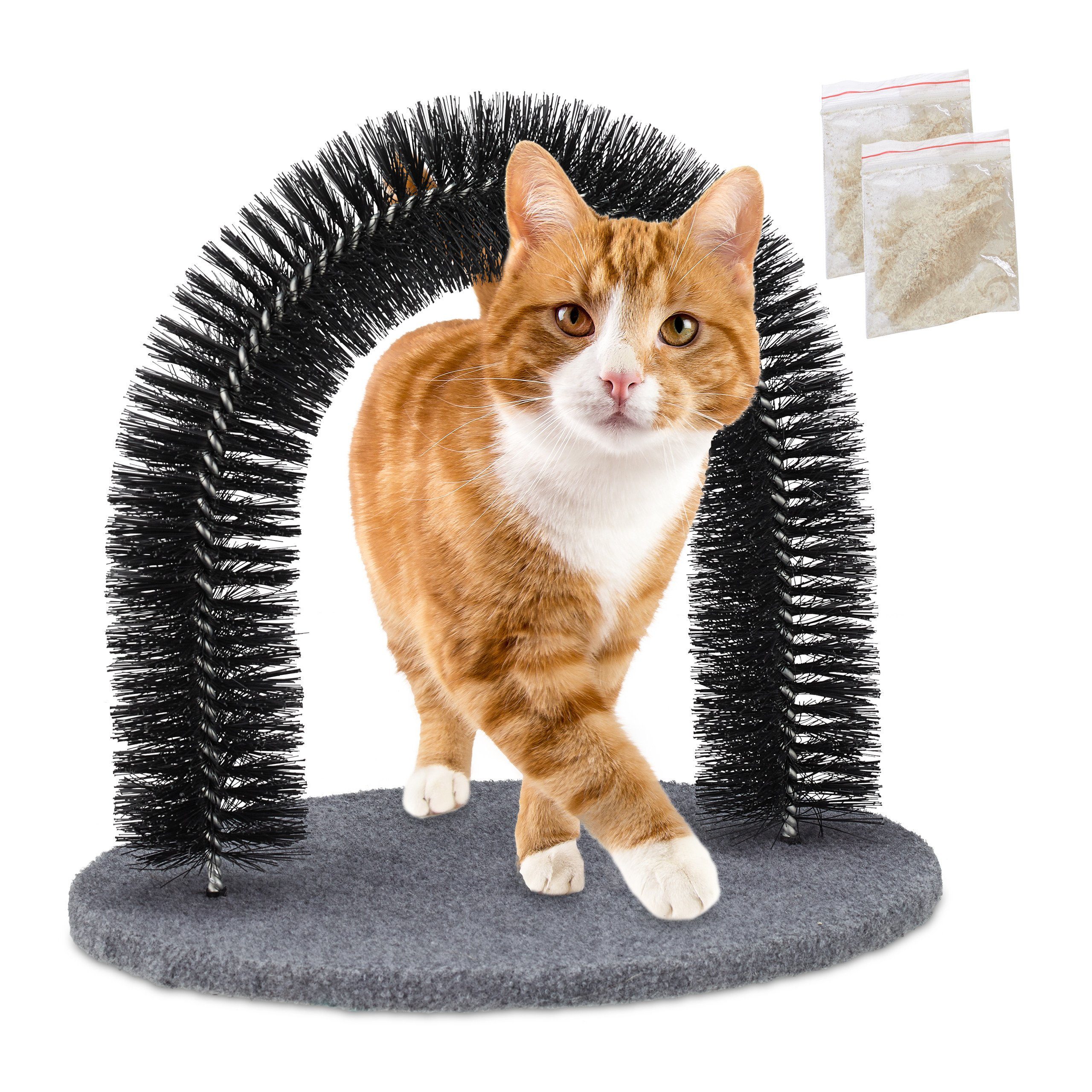 relaxdays Massagebürste Enthaarungsbogen für Katzen, 1-tlg.