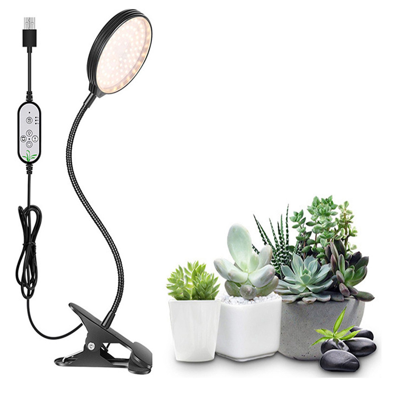 MUPOO Pflanzenlampe Pflanzenlampe LED, Dimmbar Pflanzenlicht Vollspektrum M günstig online kaufen