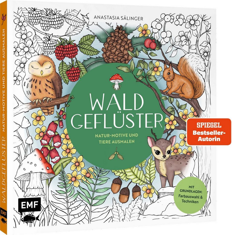 Waldgeflüster – Natur-Motive und Tiere ausmalen / Anastasia Sälinger