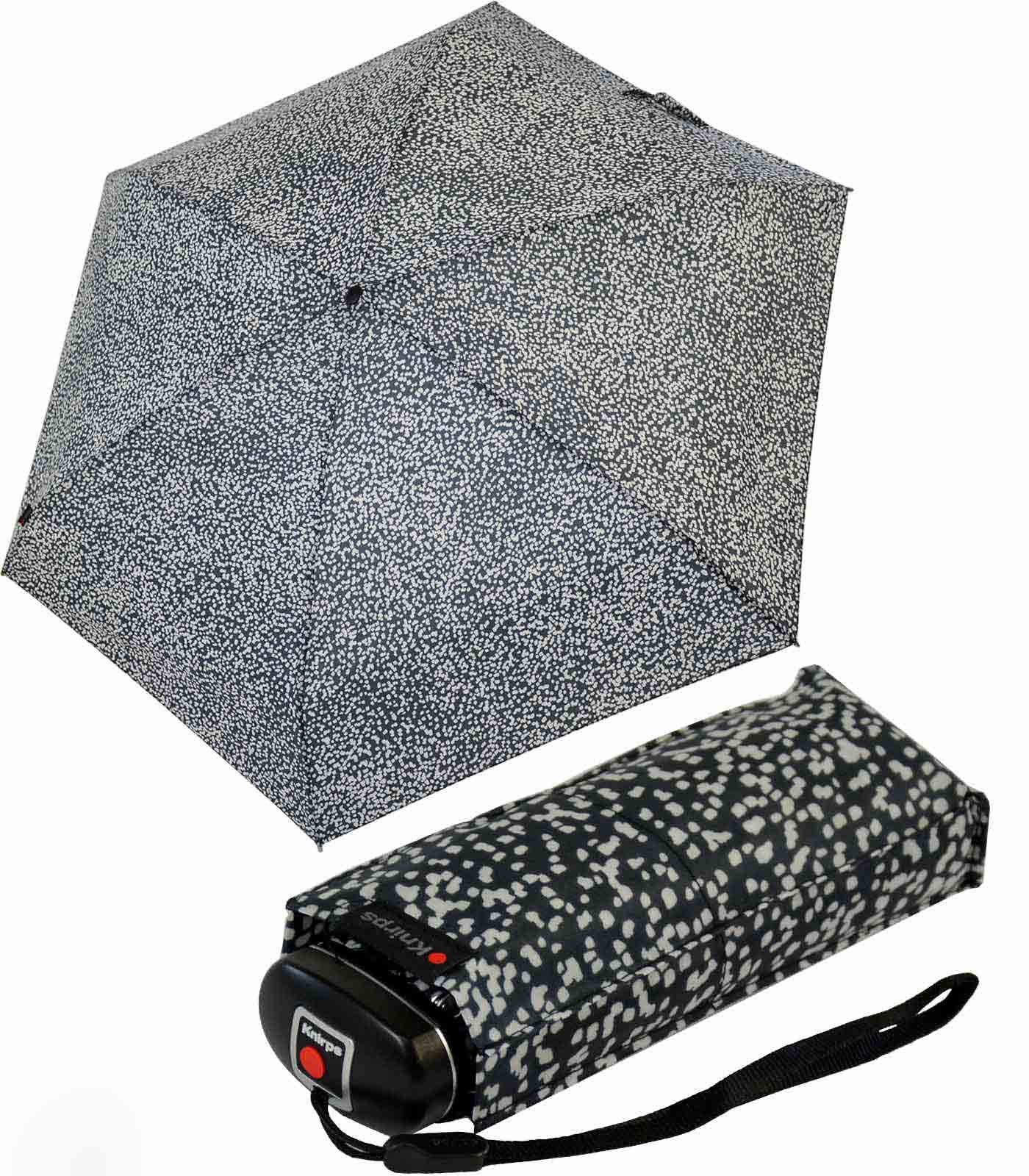 Knirps® Taschenregenschirm Mini-Schirm Travel klein leicht kompakt - stars,  der zuverlässige Begleiter, der in jede Tasche passt
