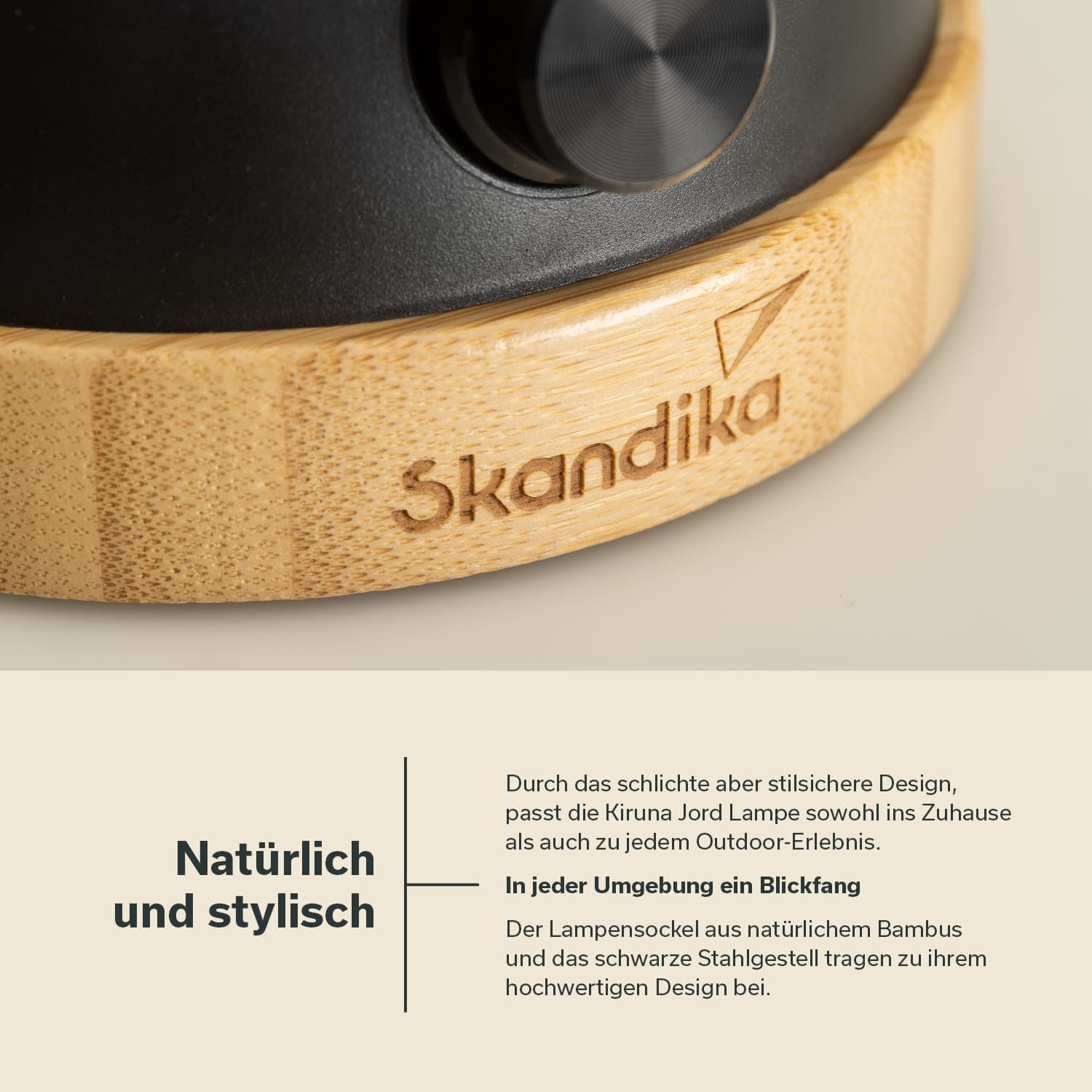 Skandika LED Gartenleuchte Campinglampe Kiruna Jord, Retro Outdoor-Lampe mit Powerbank, aufladbar, stufenlos dimmbar, USB, warm- und kaltweiß, 200h Leuchtzeit, hängend