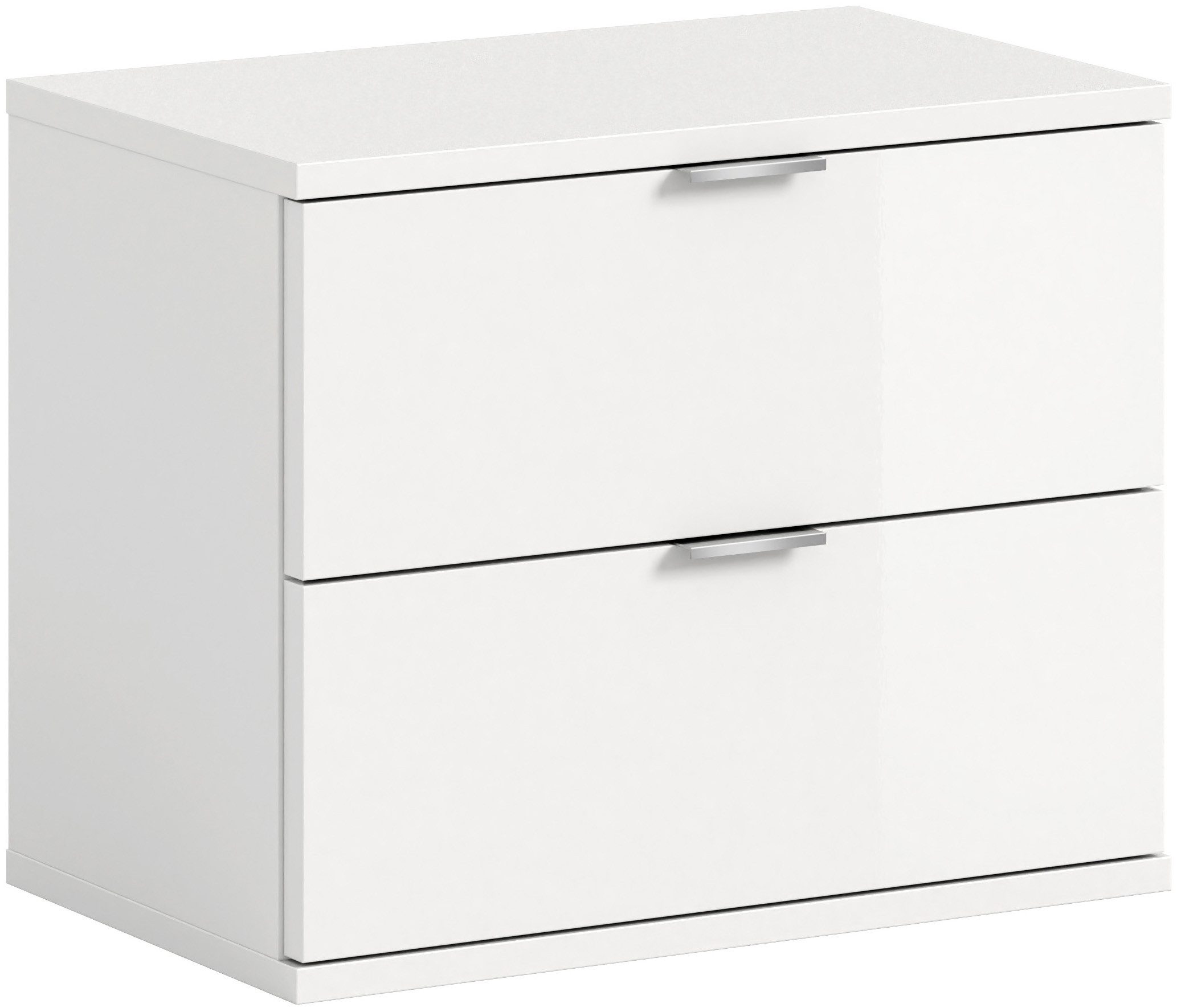 Home affaire Sitzbank Trondheim Sitzbank, Breite 52 cm, (1-St), hochglanz, stehend/hängend montierbar, 2 Schubkästen, Flur, Diele
