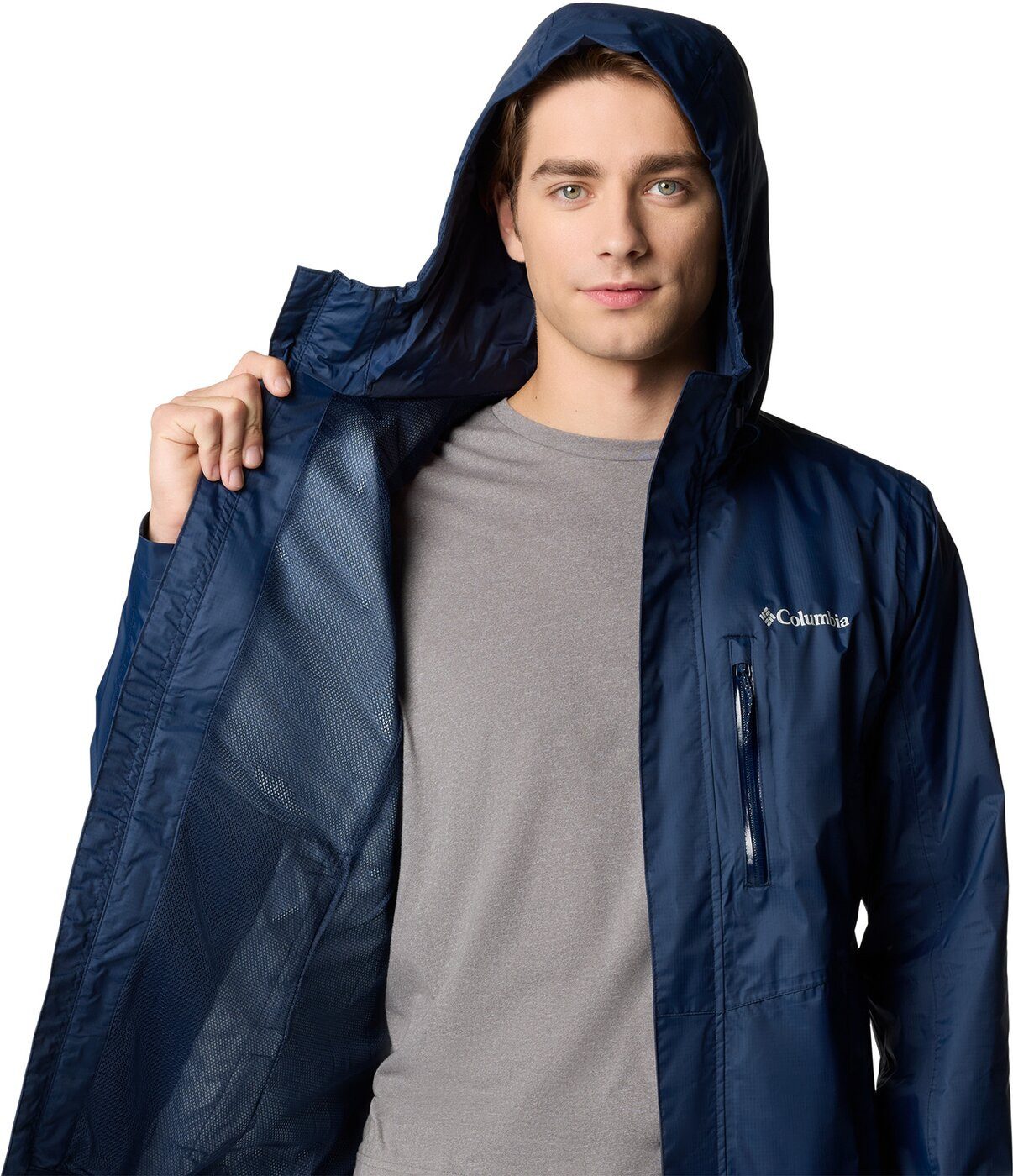 Columbia Regenjacke Pouring Adventure III Jacket Collegiate Navy – Bild 3 von 4