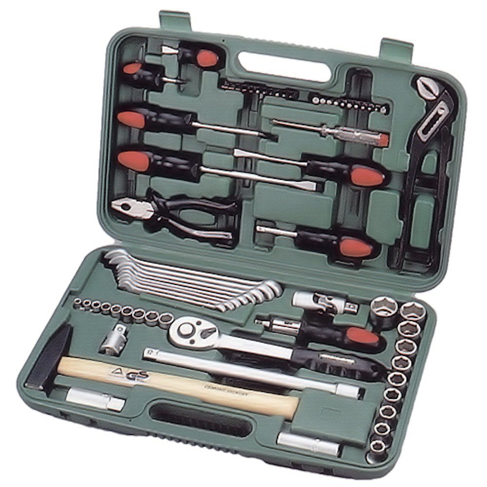 PCs PROREGAL® Werkzeug- Honiton, "(5-13mm) +1/2" 73 Werkzeugset 1/4 und Steckschlüsselsatz