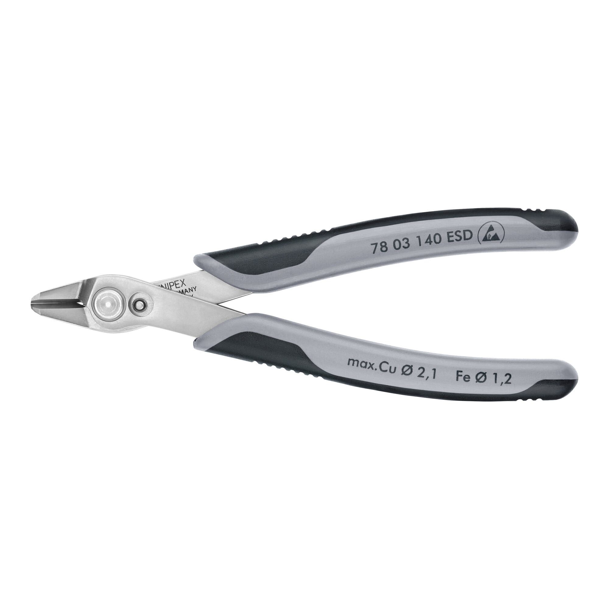 Knipex Seitenschneider KNIPEX 78 03 140 ESD Electronic Super Knips® XL ESD mit Mehrkomponente