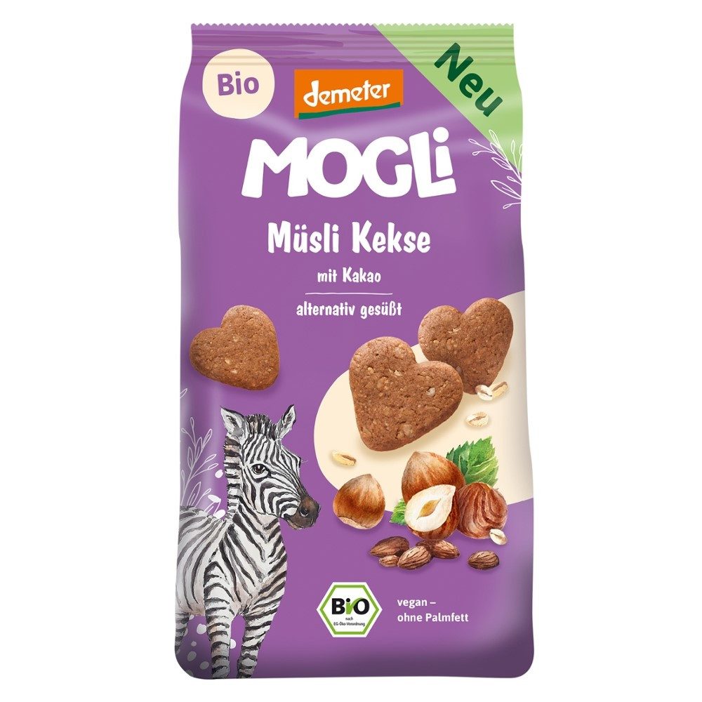 Mogli Süßigkeit Müsli Kekse - Kakao 125g