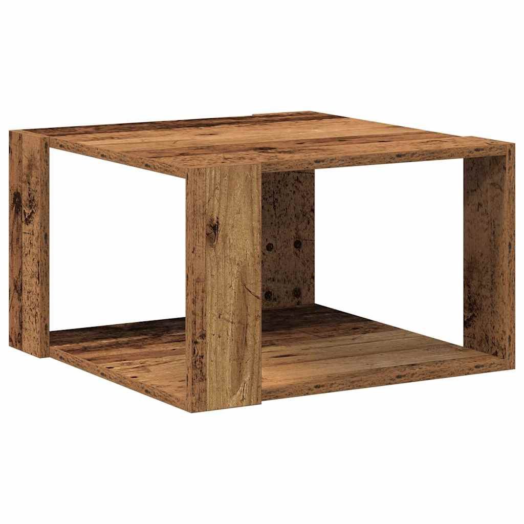 vidaXL Couchtisch Couchtisch Altholz 51,5 x 51,5 x 30 cm Holzwerkstoff (1-St)