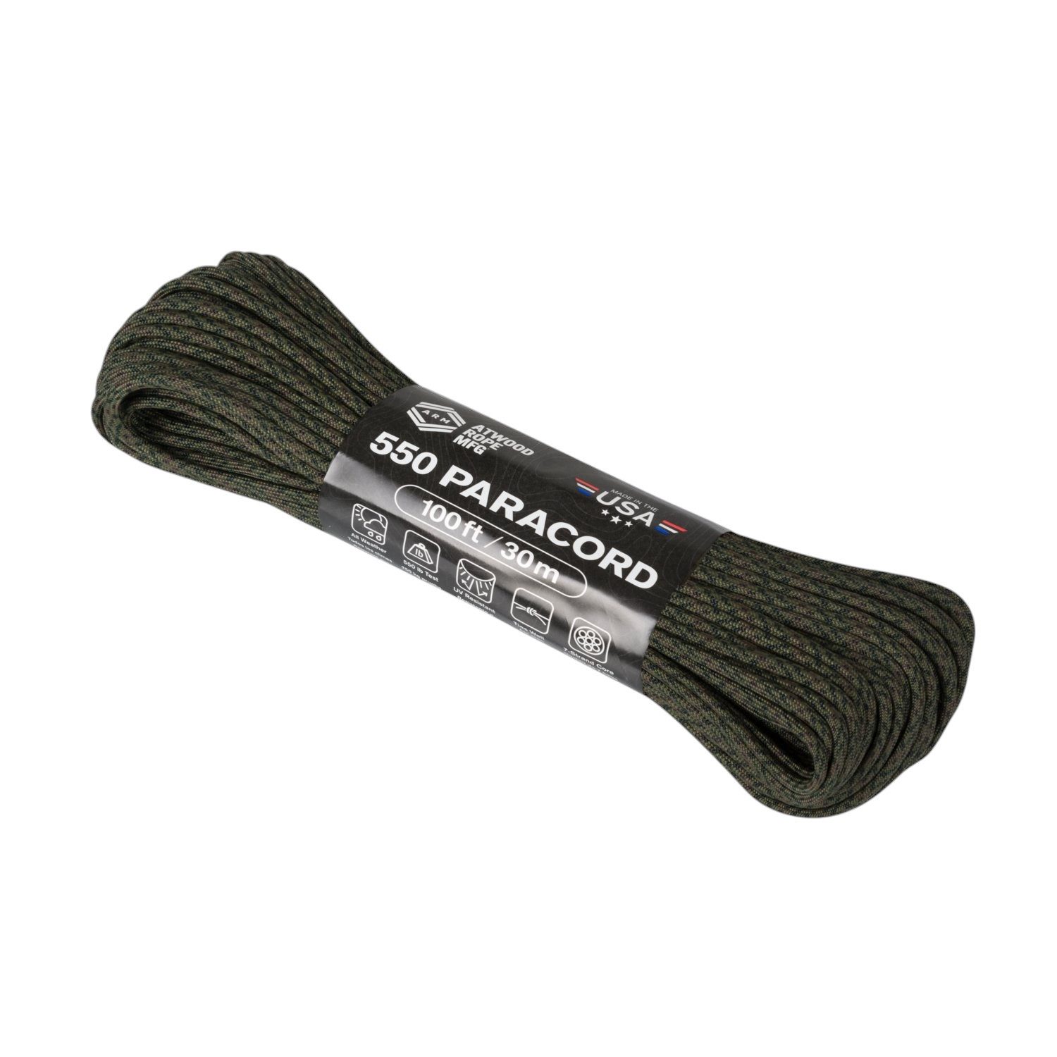 Helikon-Tex Atwood Rope MFG Paracord 550 30Meter CCP Camo Camour Abspannleine (1-tlg)