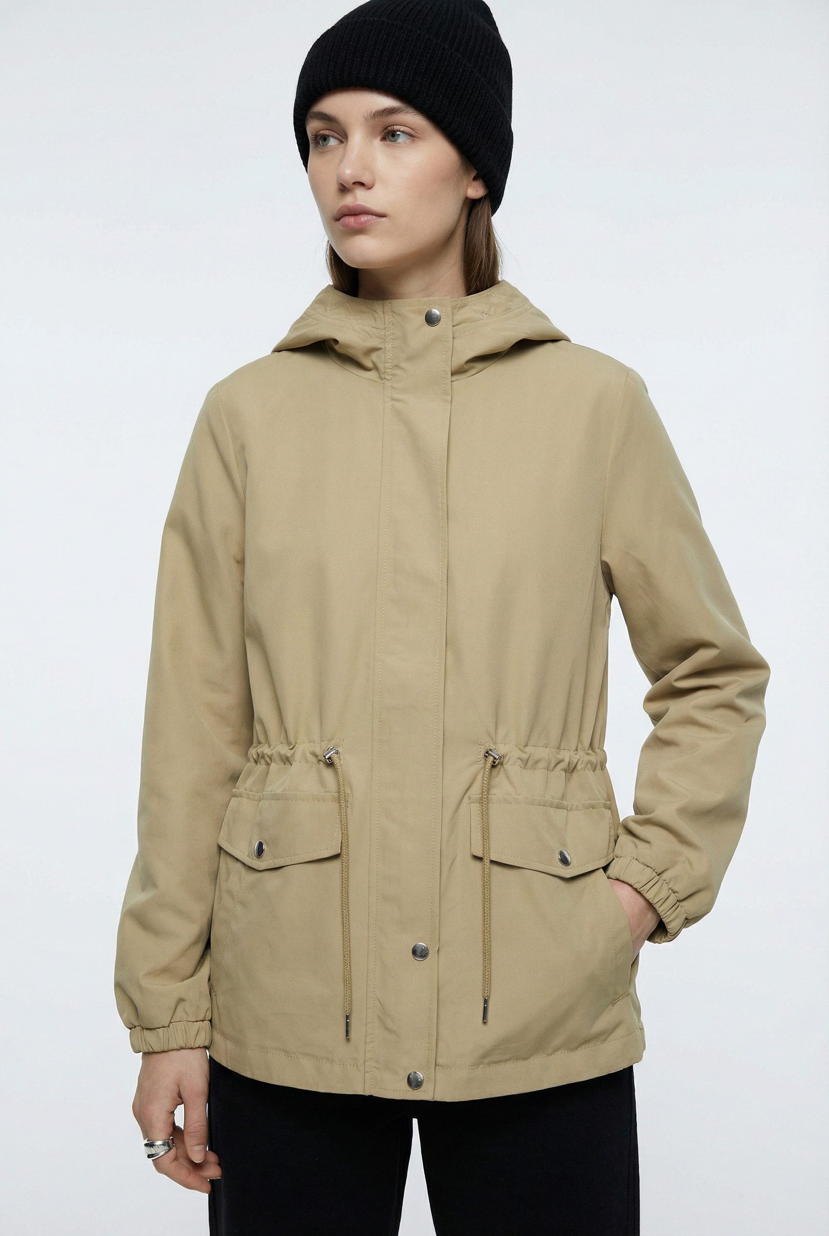 Vero Moda Parka VMPAISLEY PARKA JACKET NOOS mit Taillen-Kordelzug