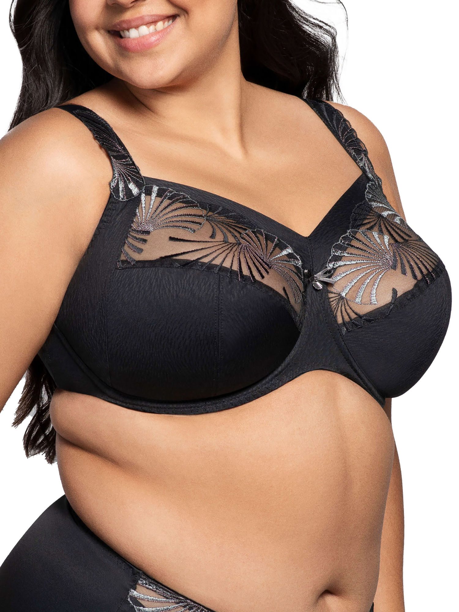 Ulla Dessous Bügel-BH BH mit Bügel Emily (Stück, 1-tlg) genähte Cups, Microfaser, Floral, feminin