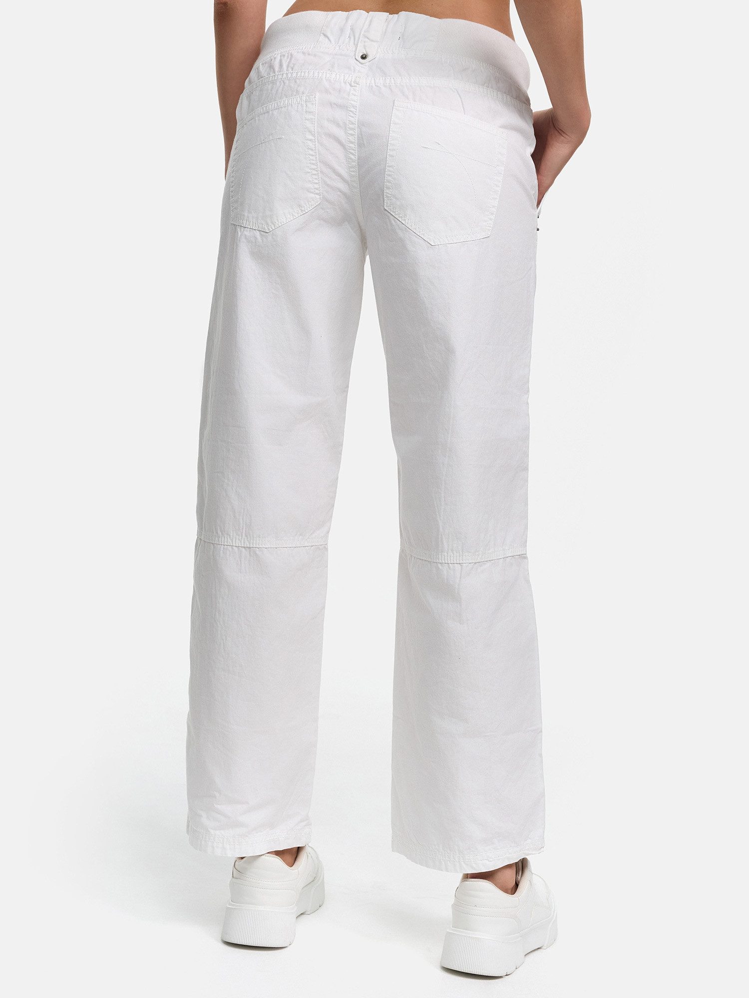Tazzio Stoffhose Straight Fit F601 Wide Leg Hose mit Kordelzug