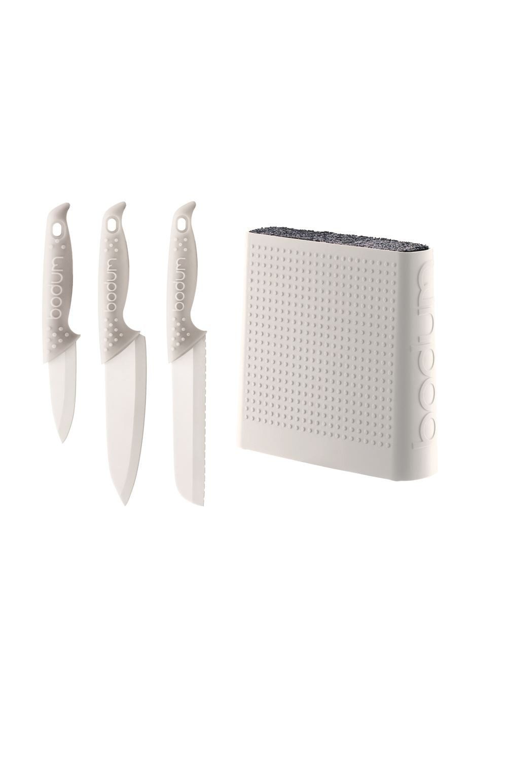 Bodum Bistro Messerblock Weiß - Aufbewahrung Für Bis Zu 6 Messer 6,6x21,4x32cm